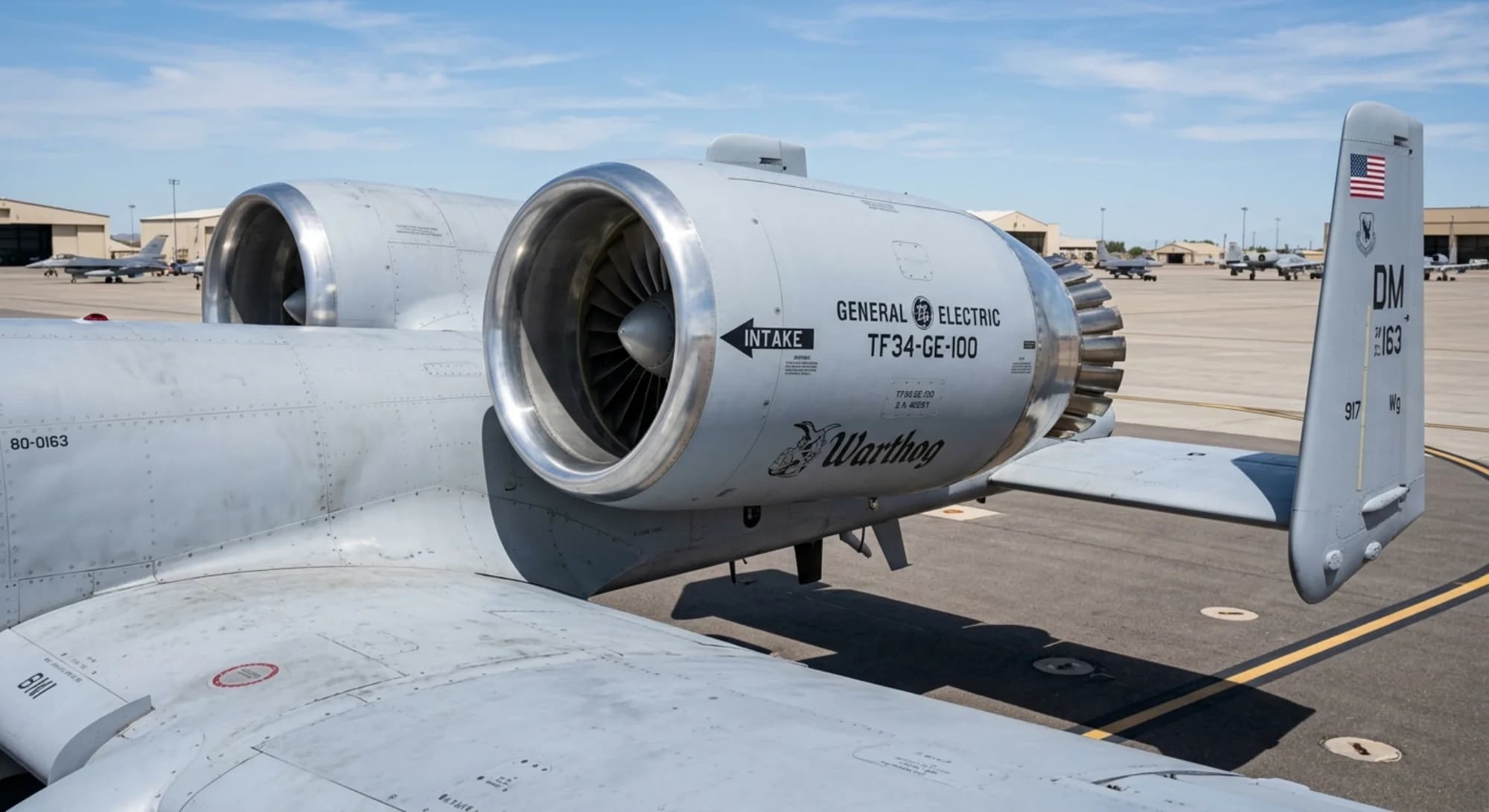 Republic Aviation A-10 Thunderbolt II 1972 - Engine view