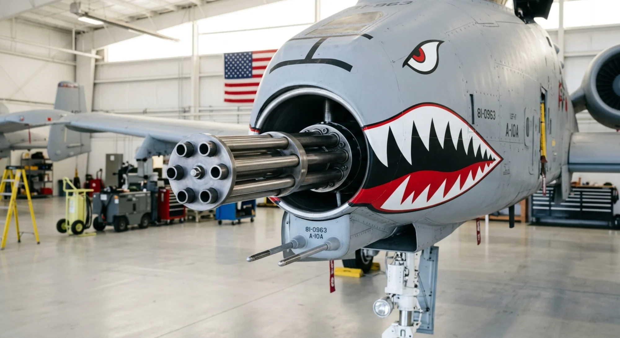 Republic Aviation A-10 Thunderbolt II 1972 - Gun Detail view