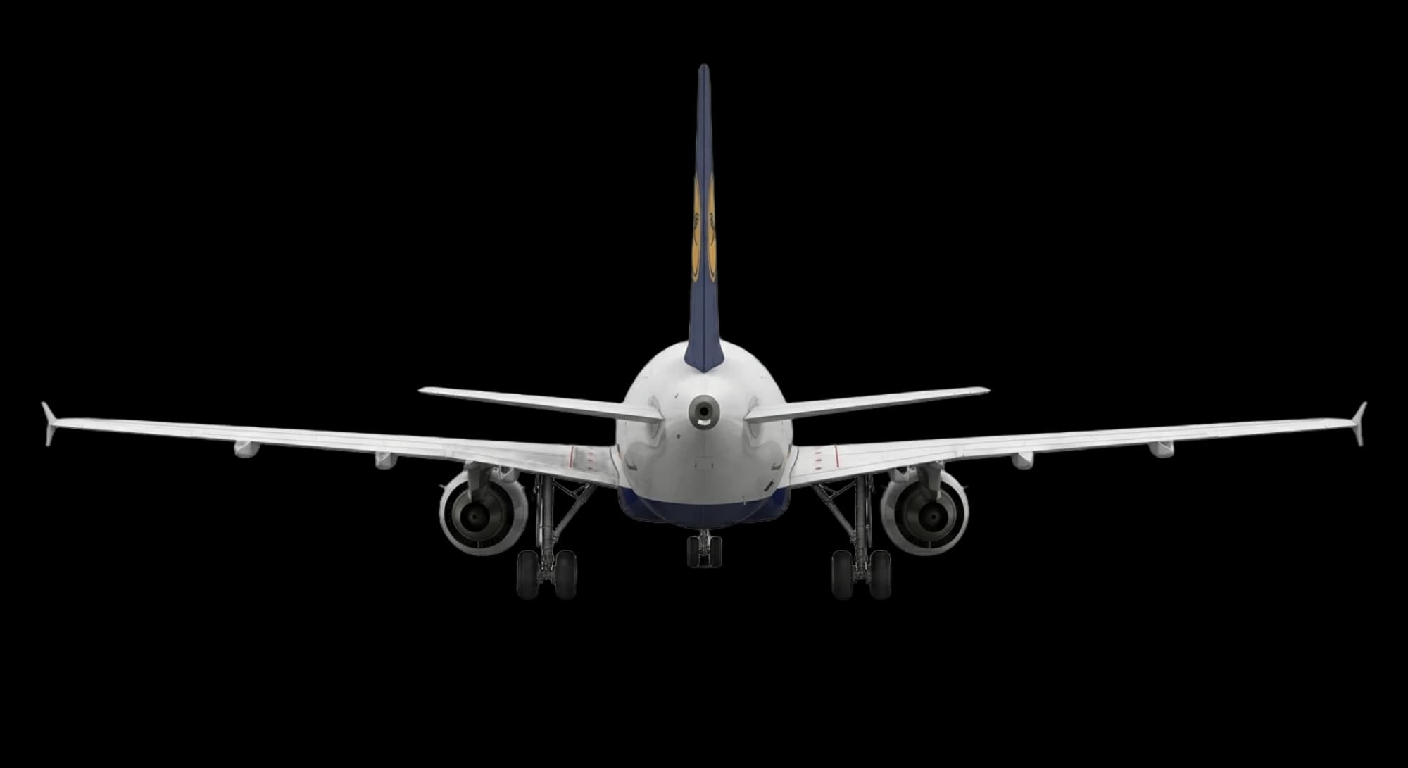 1987 Airbus Airbus A320 - Rear - Airliner aircraft
