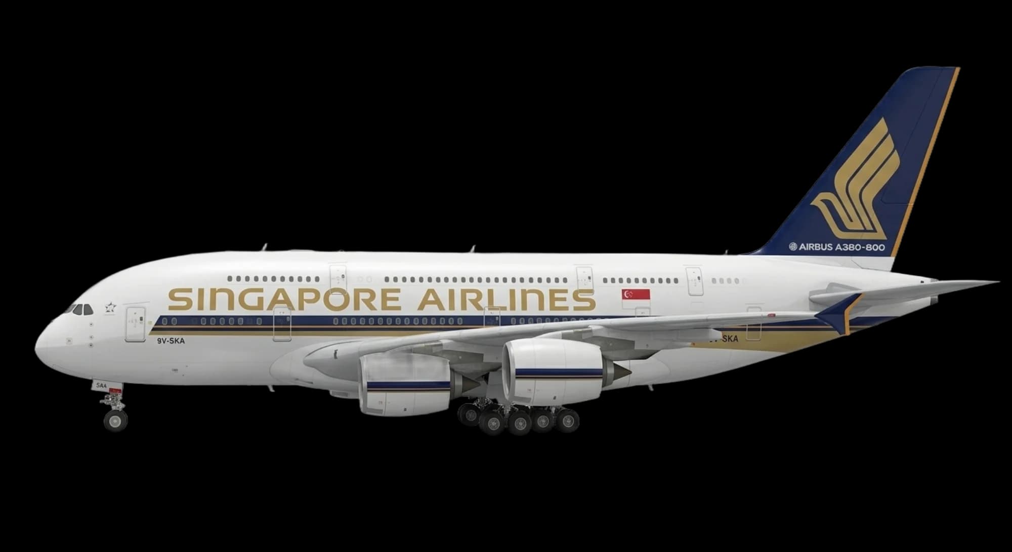 2005 Airbus Airbus A380 - Profile - Airliner aircraft