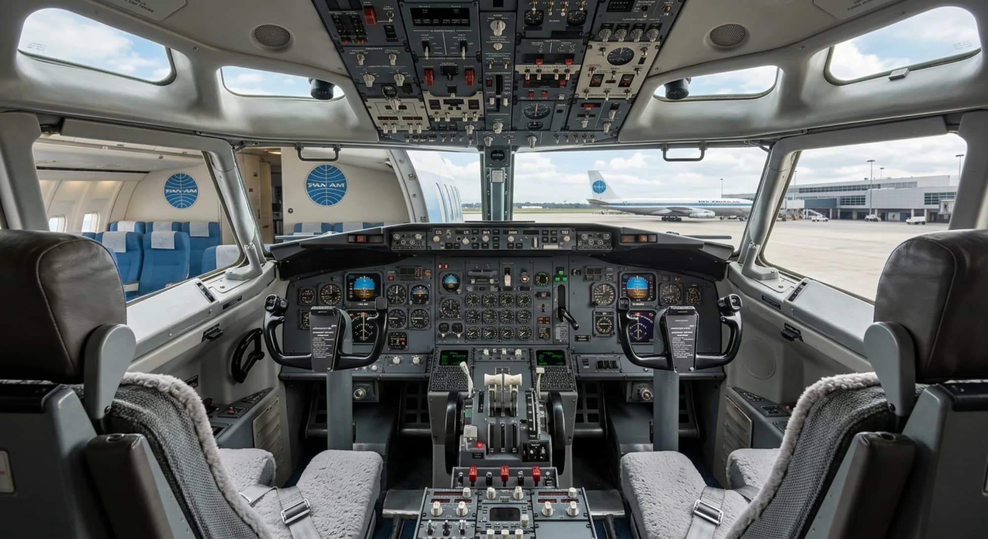 Boeing Boeing 707 1957 - Cockpit view