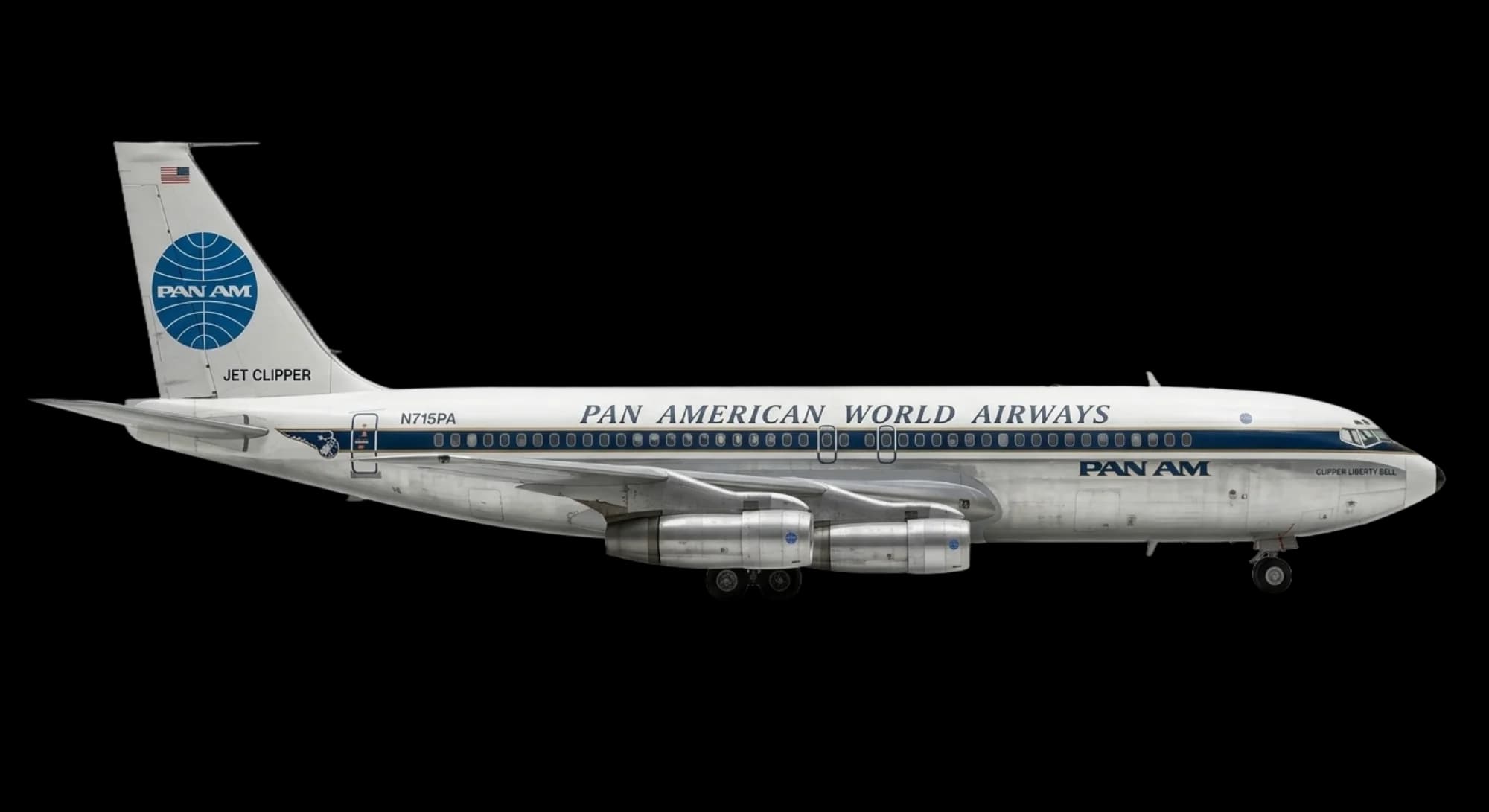 Boeing Boeing 707 1957 - Profile view