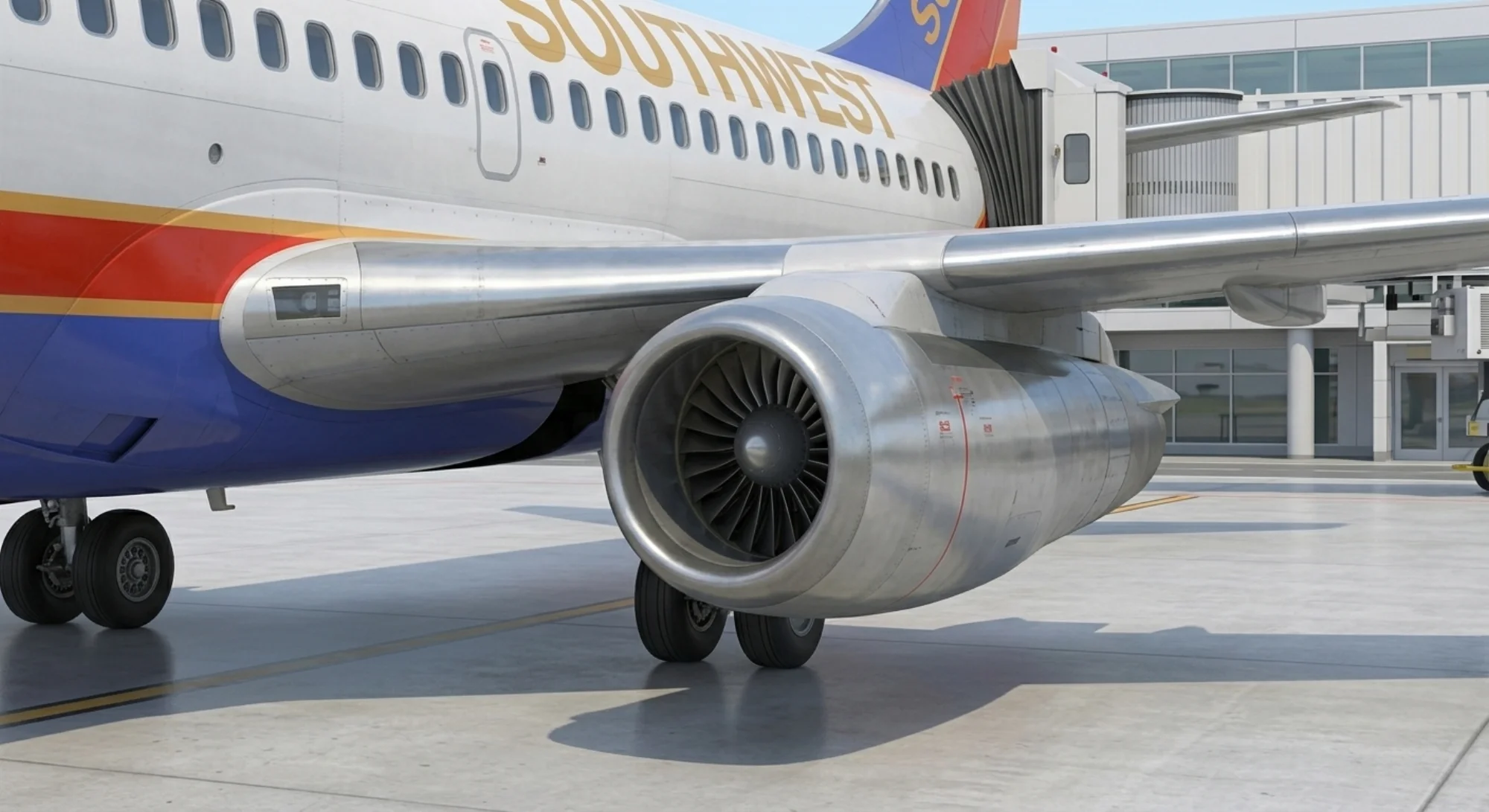 Boeing 737 1967 - Engine view