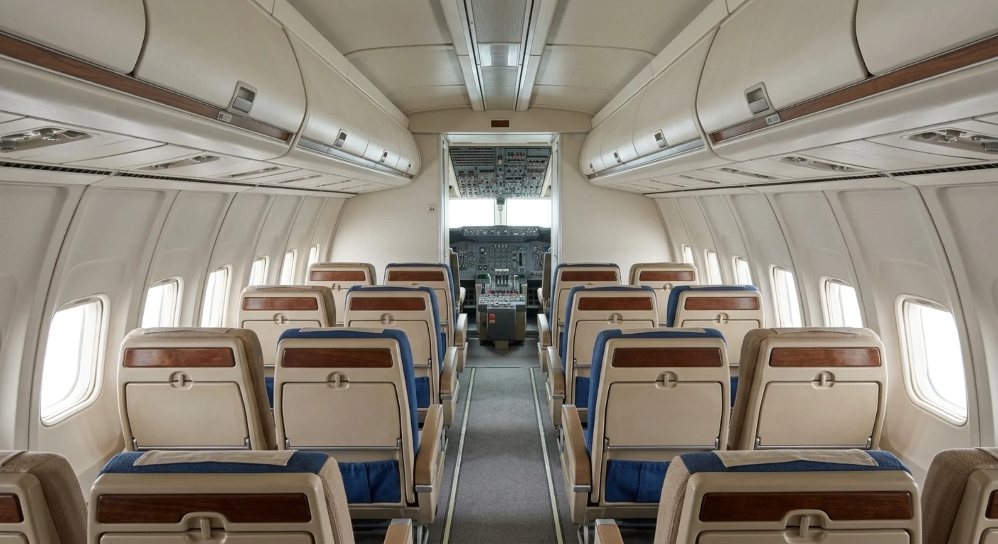 Boeing 747 1969 - Cabin view