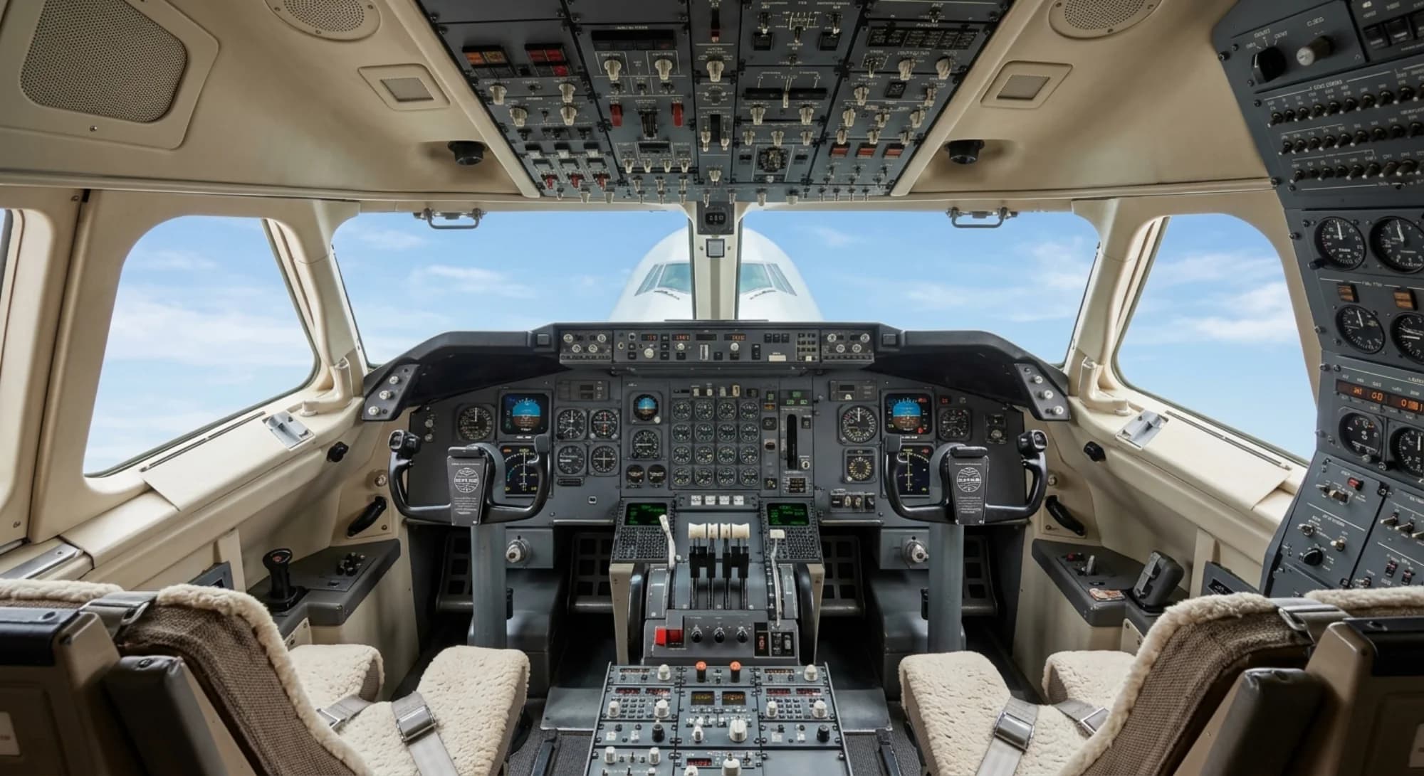 Boeing 747 1969 - Cockpit view