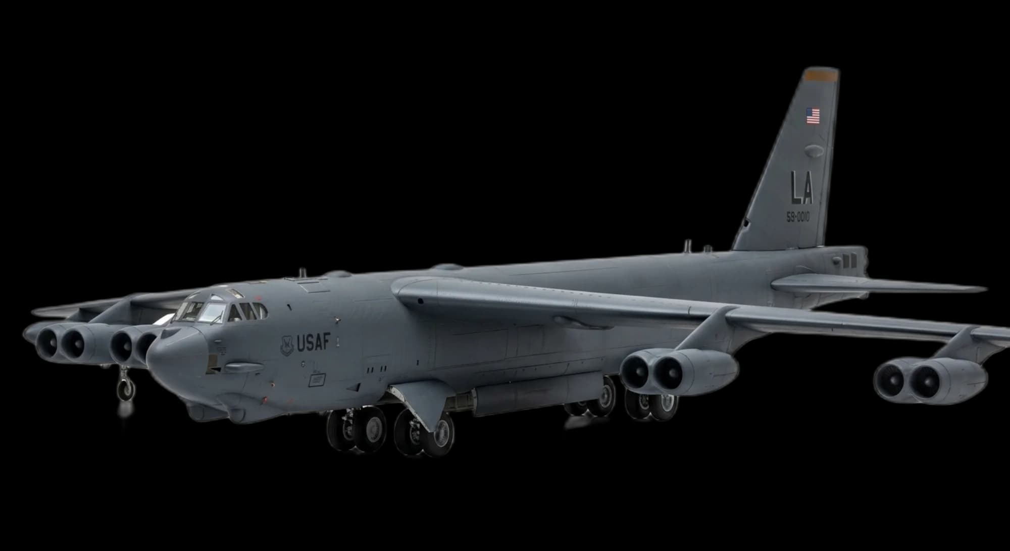 1952 Boeing B-52 Stratofortress - Front 3/4 - Bomber aircraft