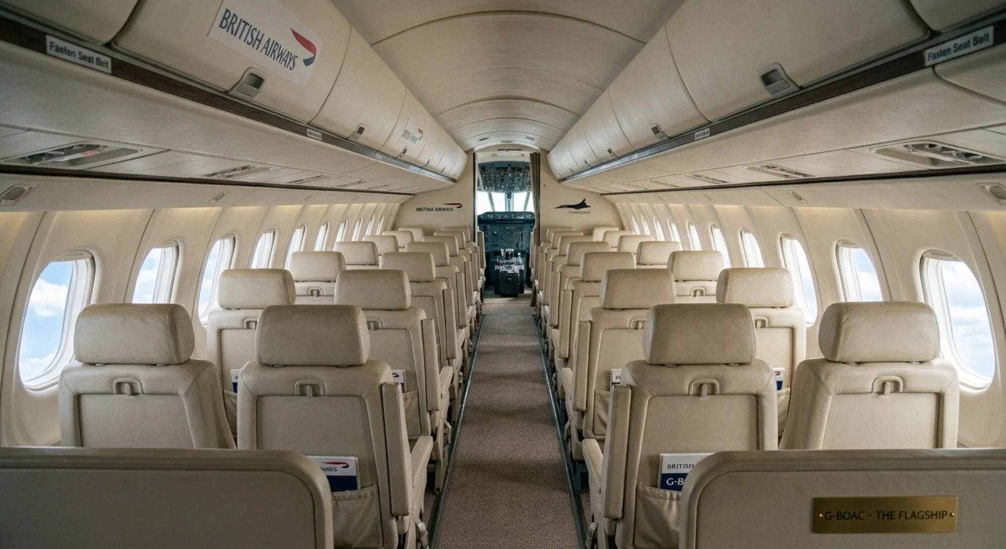 1969 Aerospatiale/BAC Concorde - Cabin - Airliner aircraft