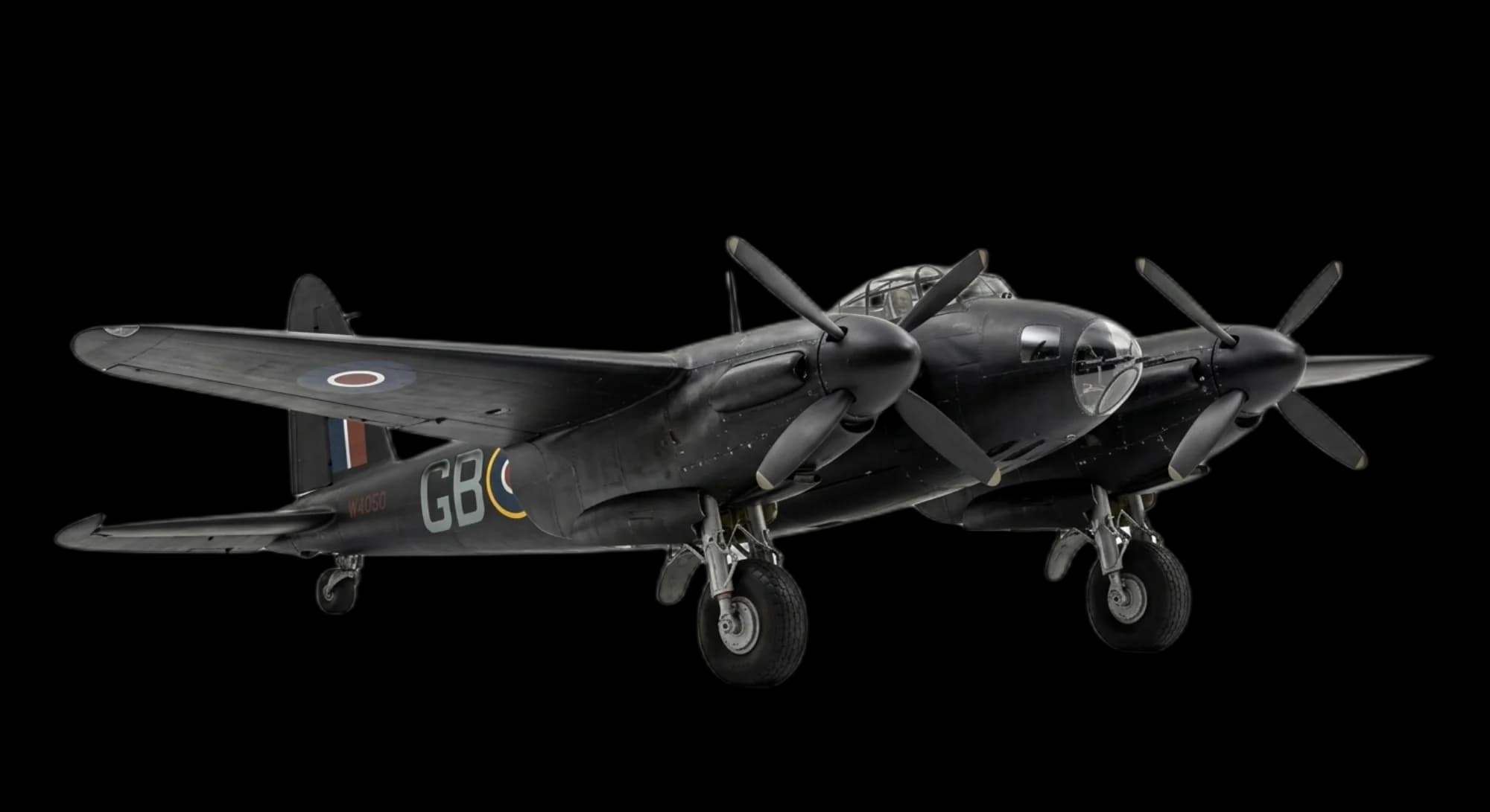1940 de Havilland Mosquito - Front 3/4 - Bomber aircraft