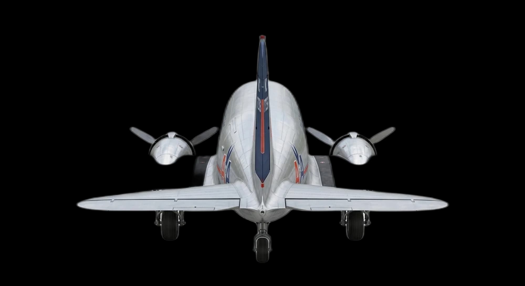 1935 Douglas Aircraft DC-3 - Rear - Airliner aircraft