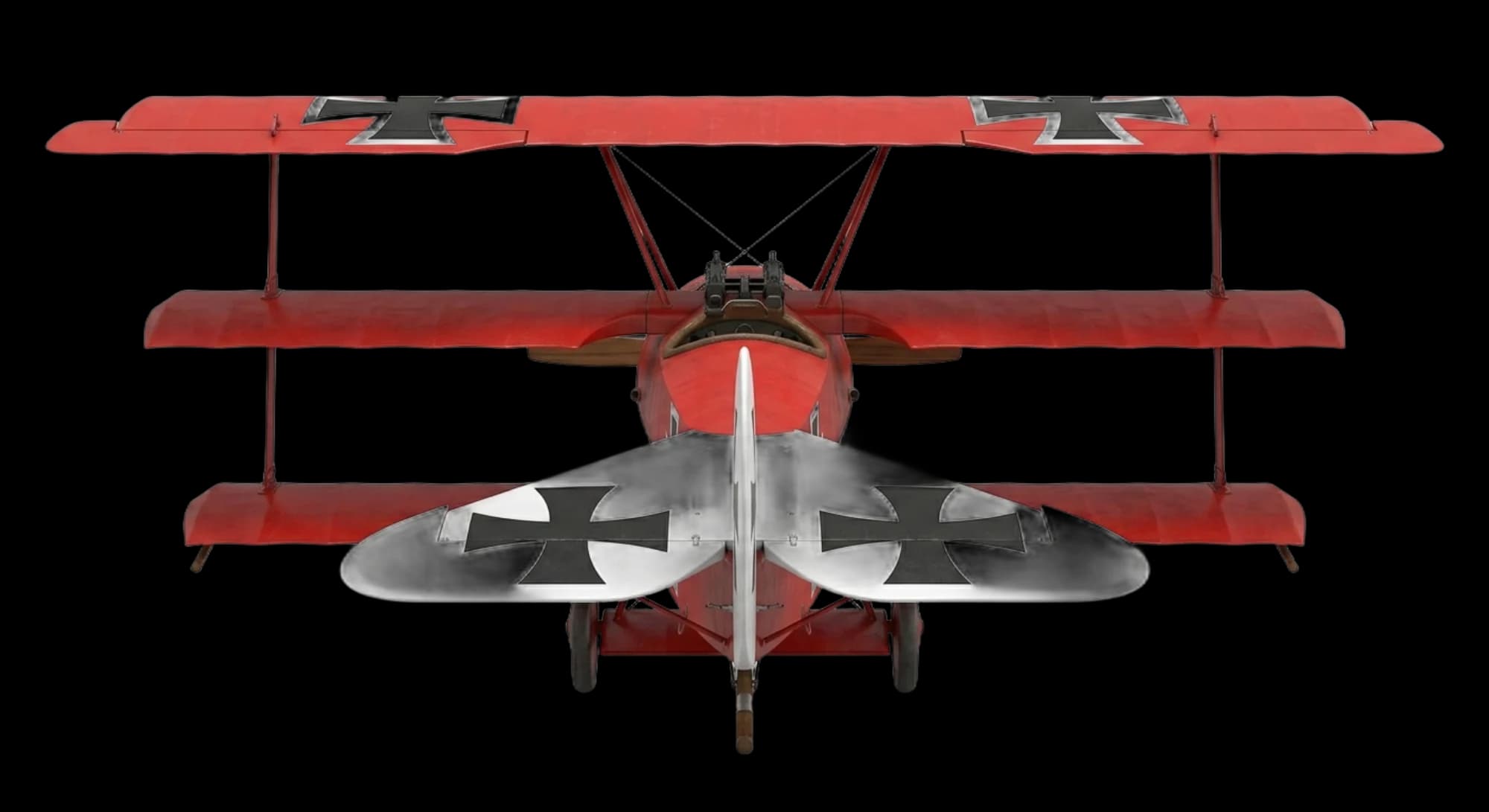 1917 Fokker Fokker Dr.I - Rear - Fighter aircraft