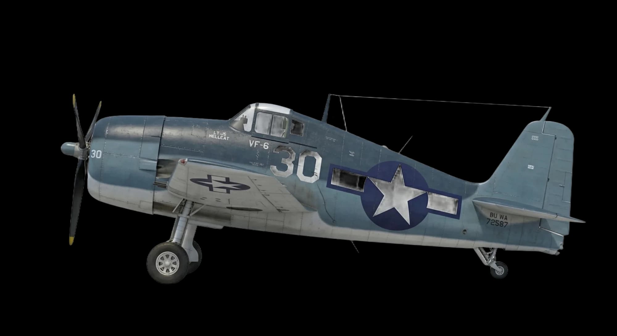 Grumman F6F Hellcat 1942 - Profile view