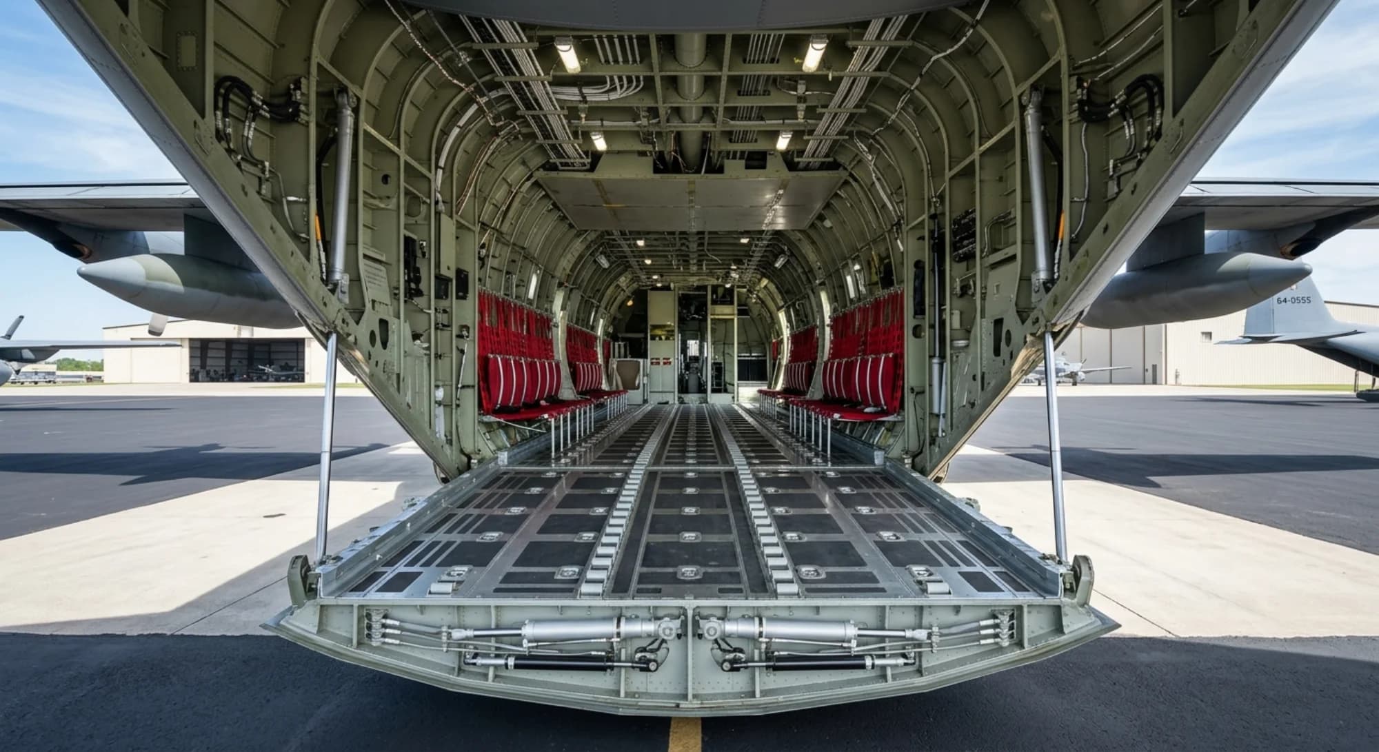 Lockheed Martin C-130 Hercules 1954 - Cargo Bay view
