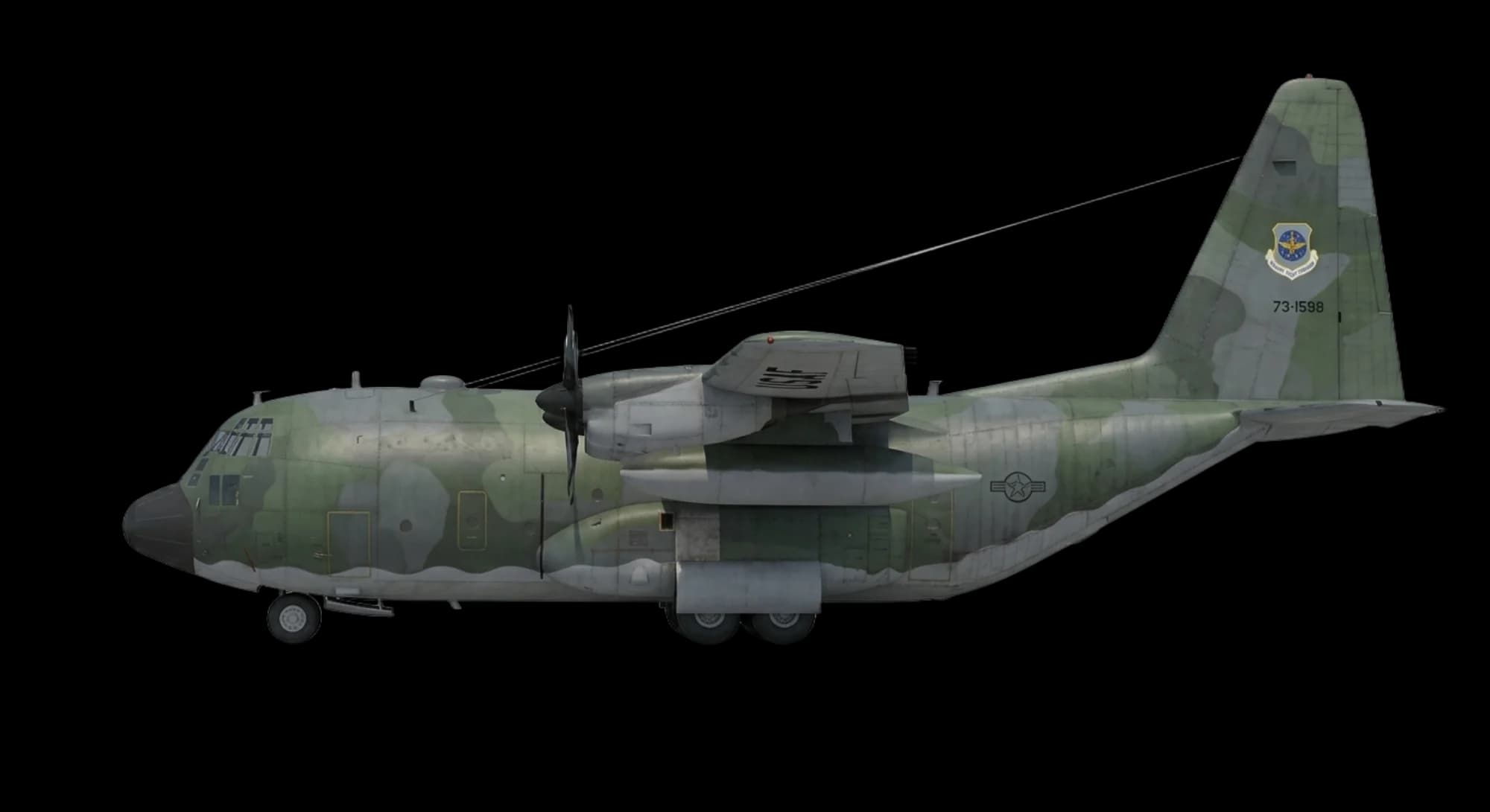 Lockheed Martin C-130 Hercules 1954 - Profile view
