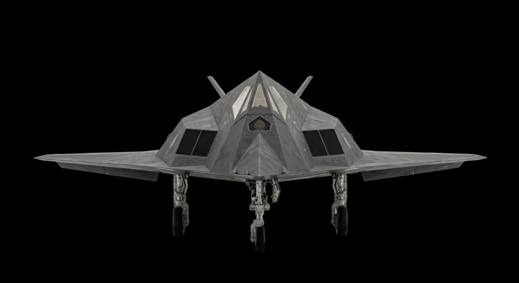 1981 Lockheed Martin F-117 Nighthawk - Front - Attack aircraft