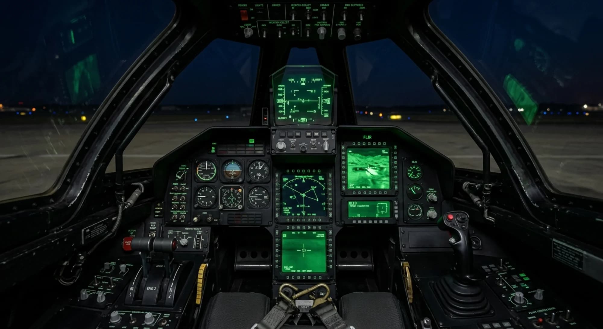 1981 Lockheed Martin F-117 Nighthawk - Cockpit - Attack aircraft