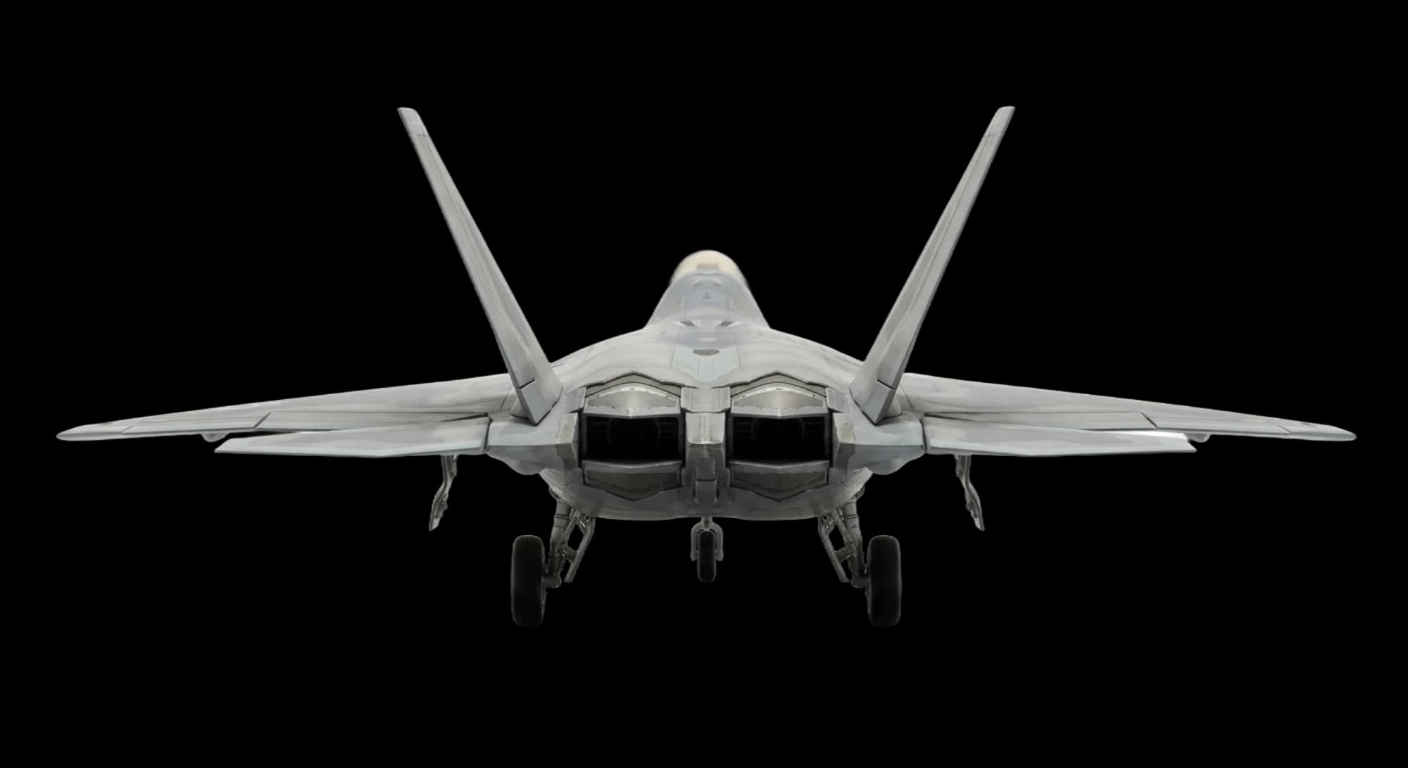 1997 Lockheed Martin Lockheed Martin F-22 Raptor - Rear - Fighter aircraft