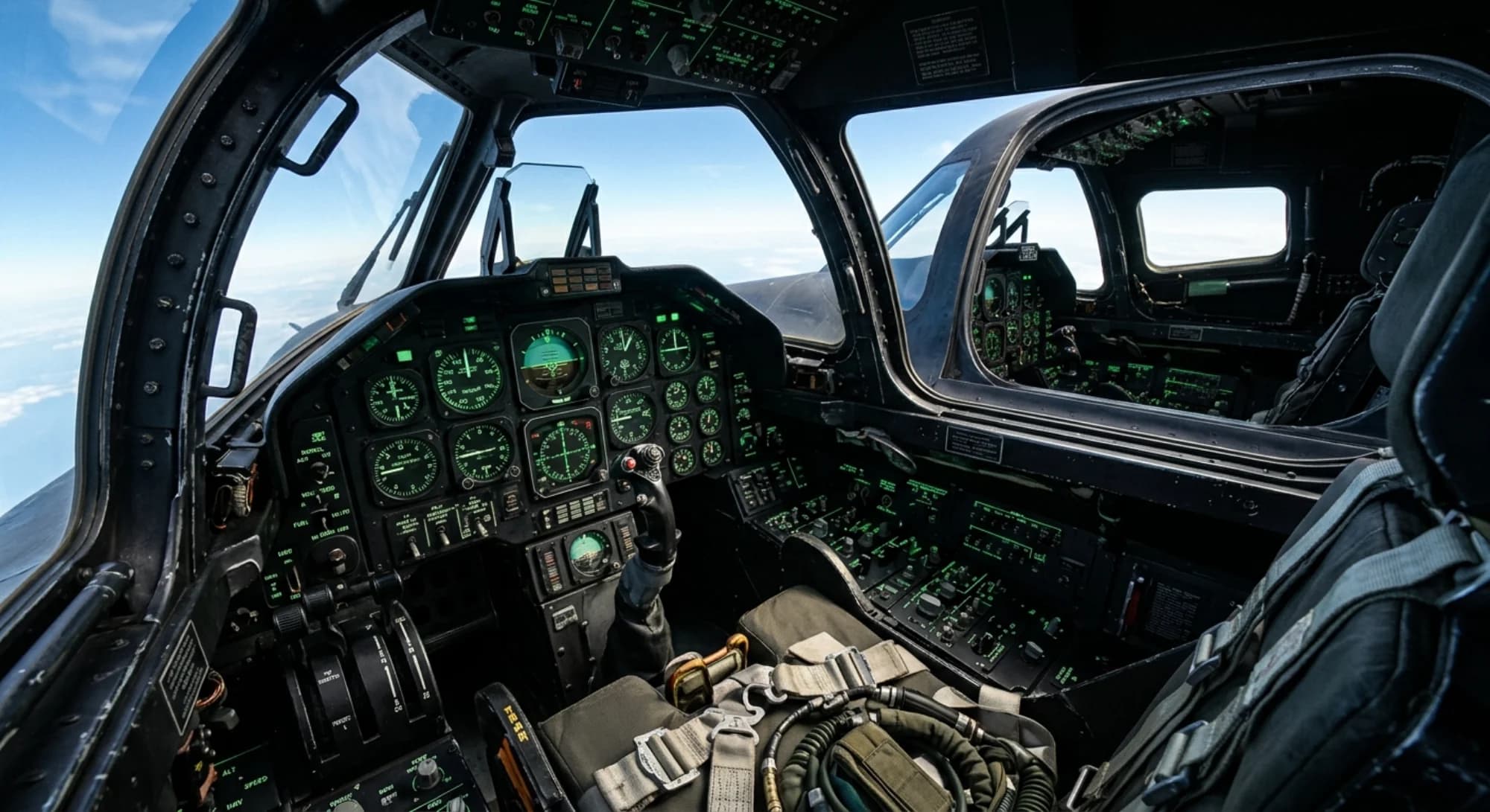 Lockheed Martin SR-71 Blackbird 1964 - Cockpit view