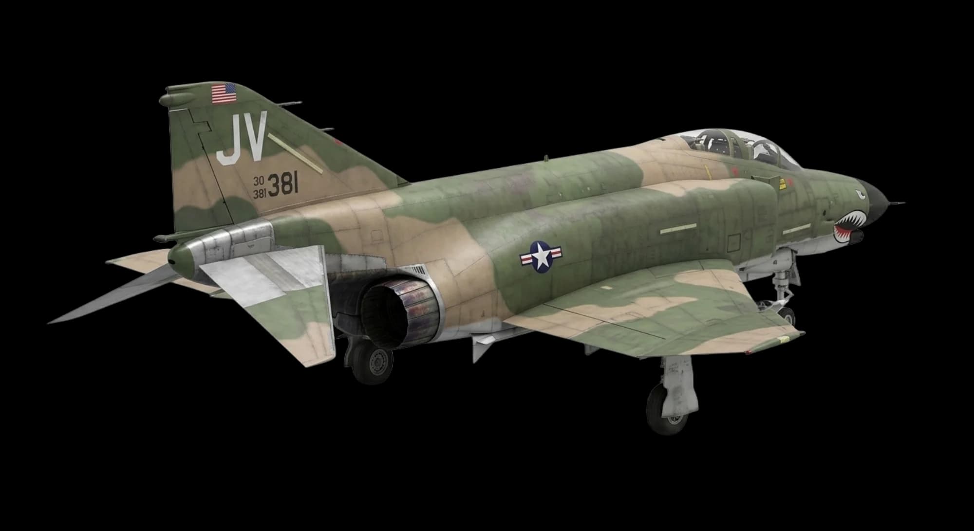 1958 McDonnell Douglas F-4 Phantom II - Rear 3/4 - Fighter aircraft