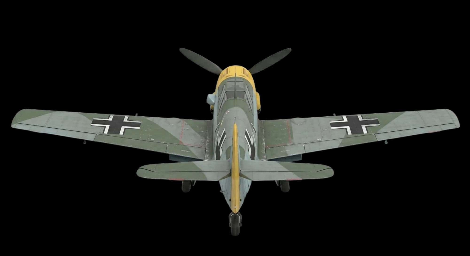1935 Messerschmitt Bf 109 - Rear - Fighter aircraft