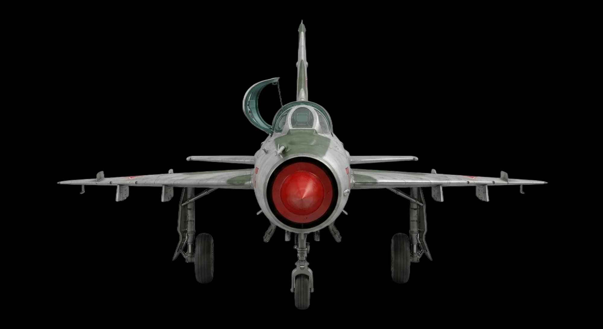 1956 Mikoyan-Gurevich MiG-21 - Front - Fighter aircraft