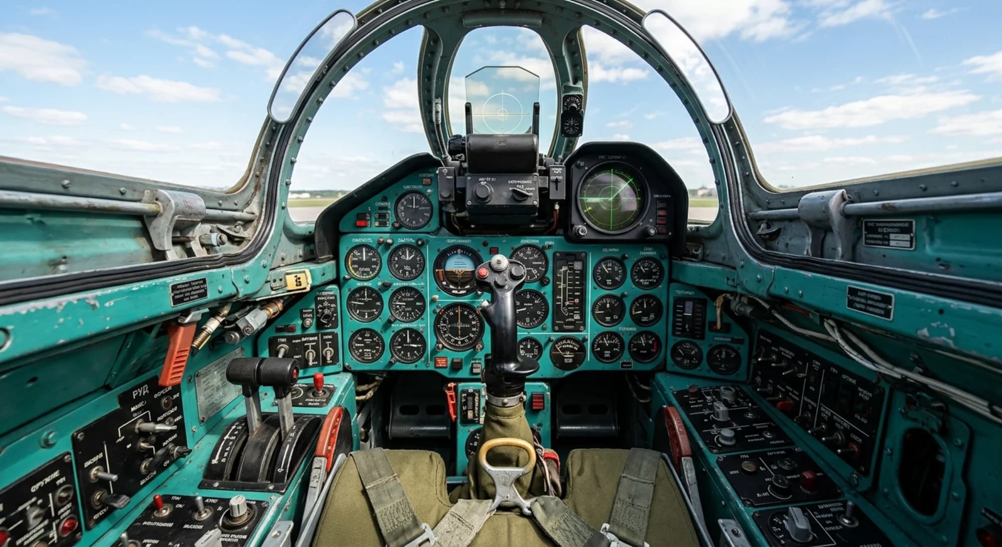 Mikoyan-Gurevich MiG-21 1956 - Cockpit view