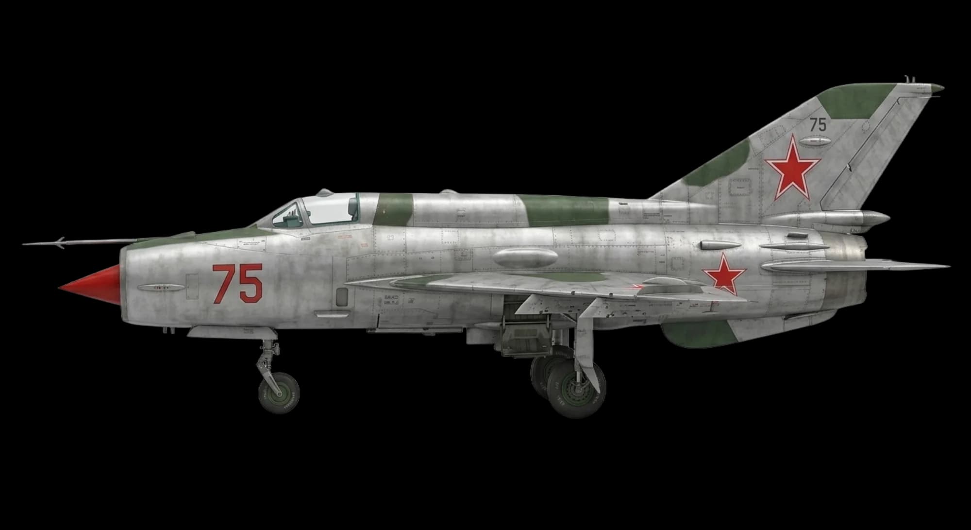 Mikoyan-Gurevich MiG-21 1956 - Profile view