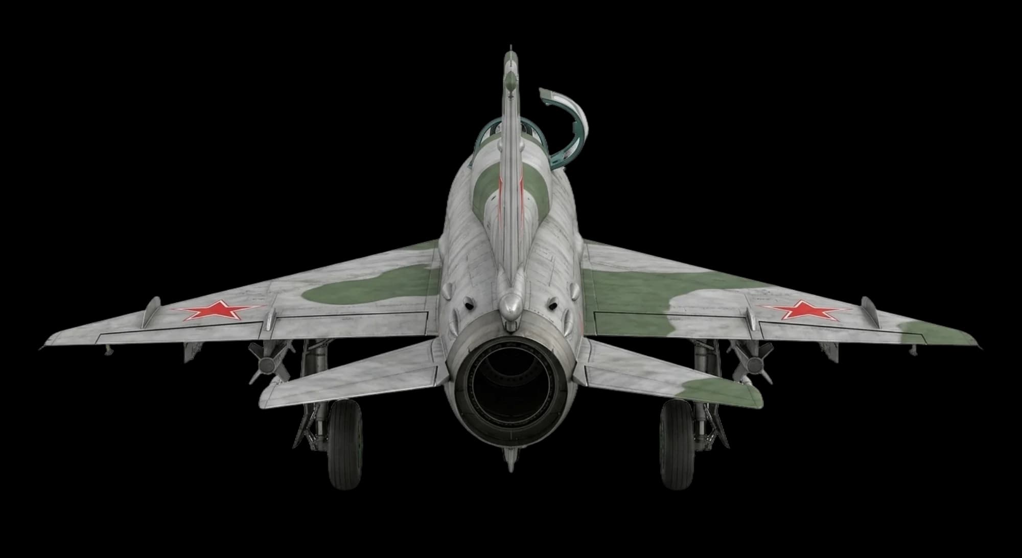 1956 Mikoyan-Gurevich MiG-21 - Rear - Fighter aircraft