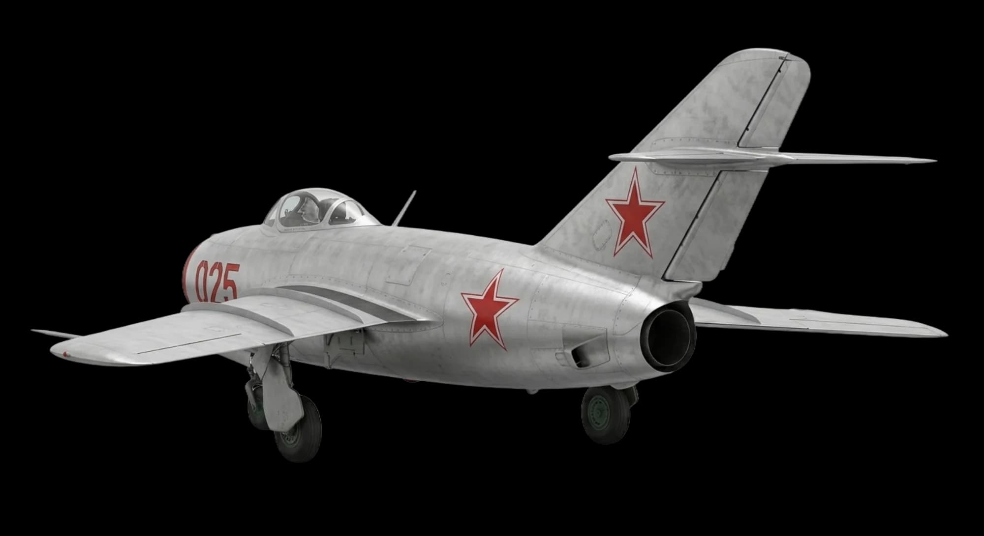Mikoyan-Gurevich MiG-15 1947 - Rear 3/4 view