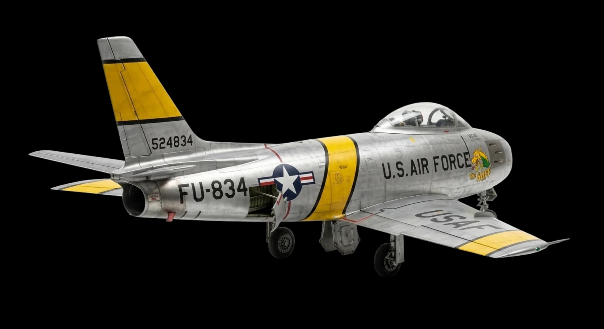 North American Aviation North American F-86 Sabre 1947 - Rear 3/4 view
