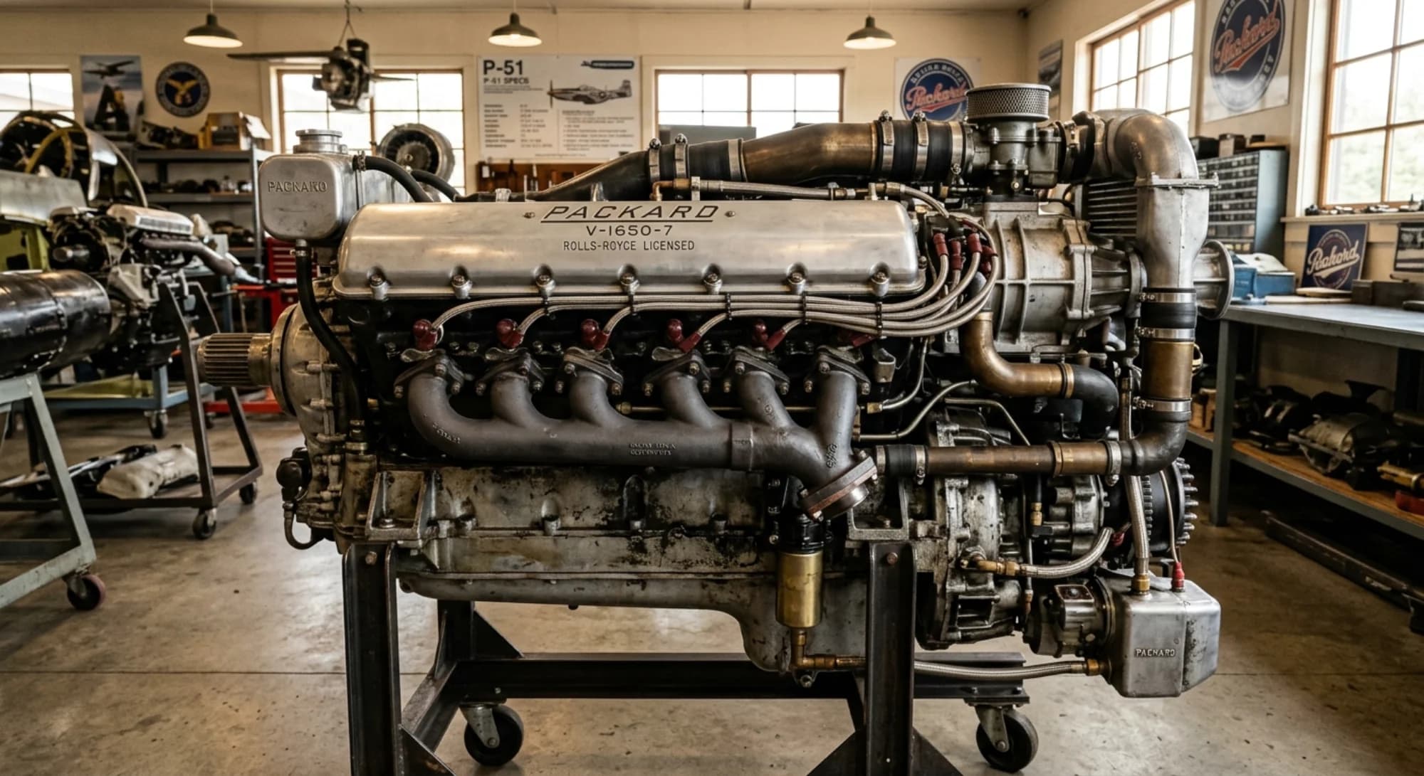 1940 North American Aviation P-51 Mustang - Engine - Fighter aircraft