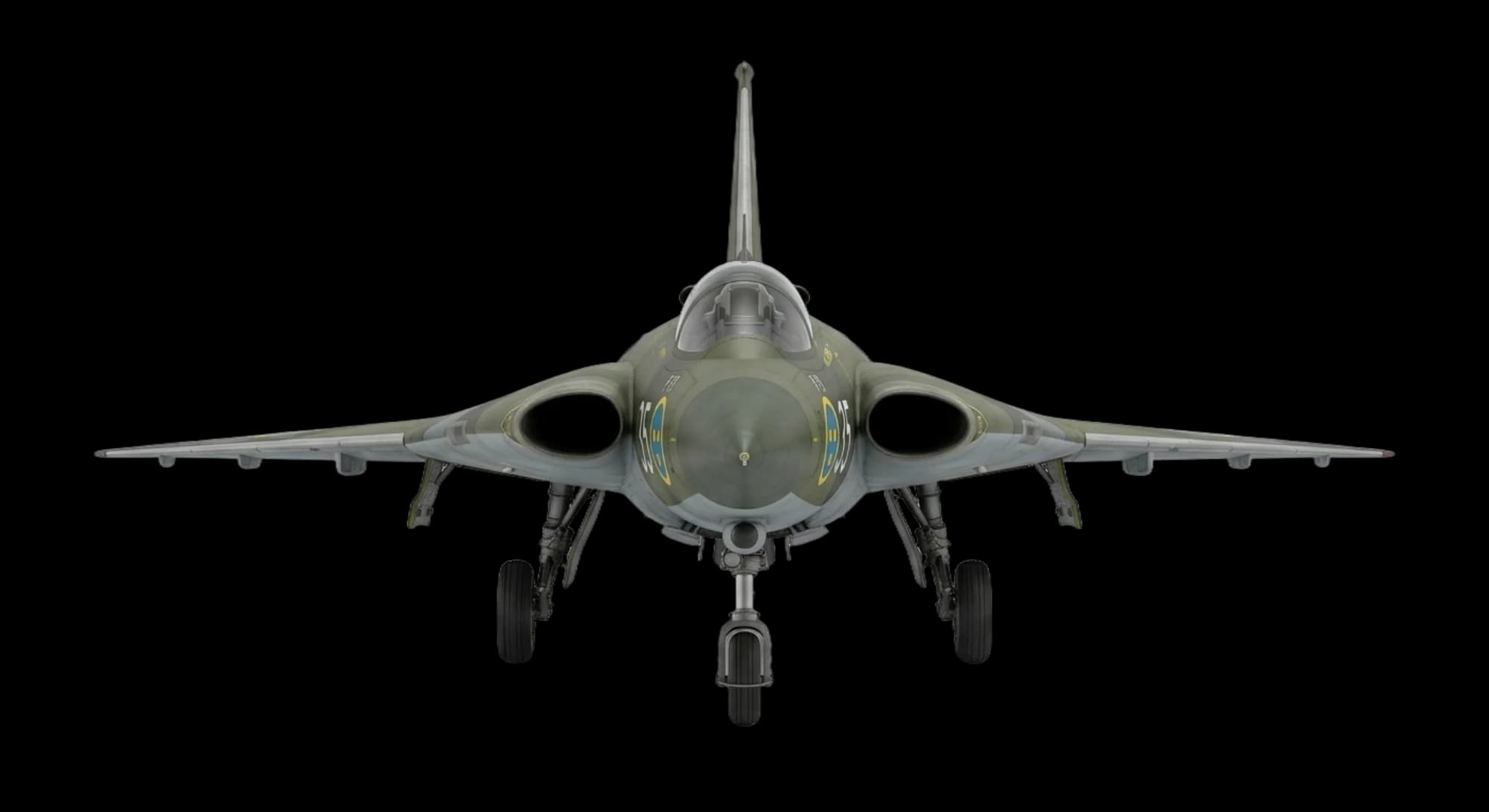 Saab Saab 35 Draken 1955 - Front view