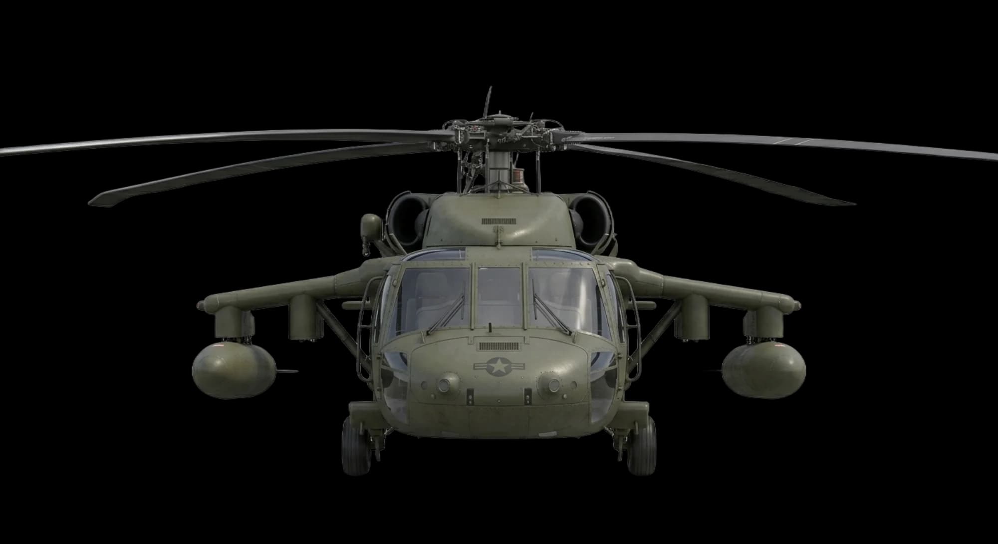 Sikorsky Aircraft UH-60 Black Hawk 1974 - Front view