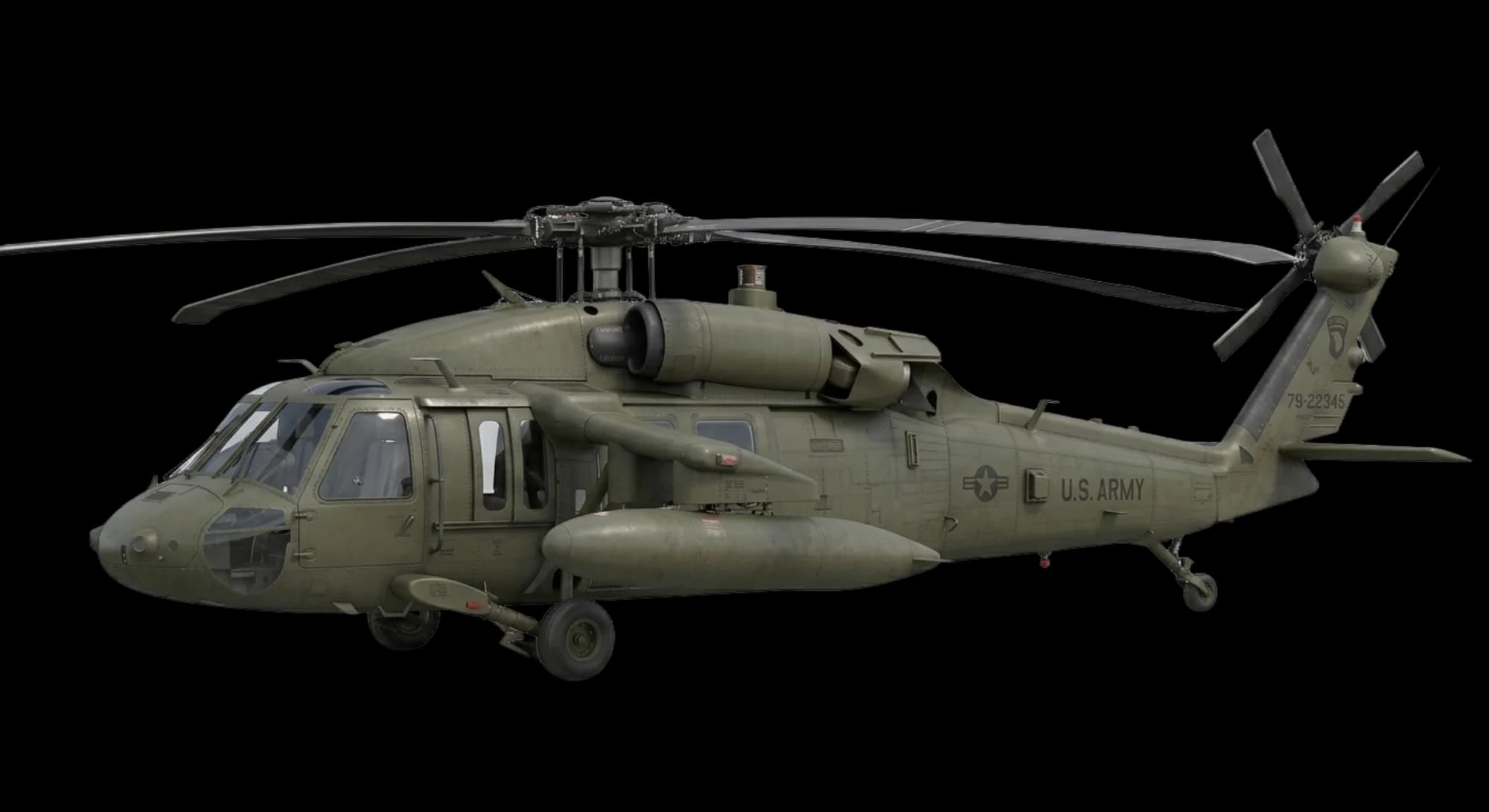 Sikorsky Aircraft UH-60 Black Hawk 1974 - Profile view