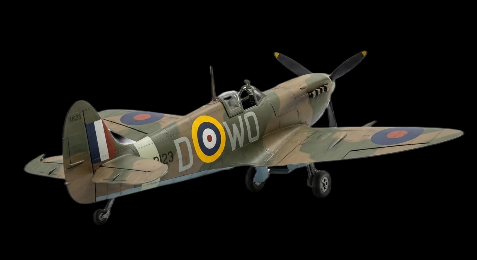 1936 Supermarine Spitfire - Rear 3/4 - Fighter aircraft