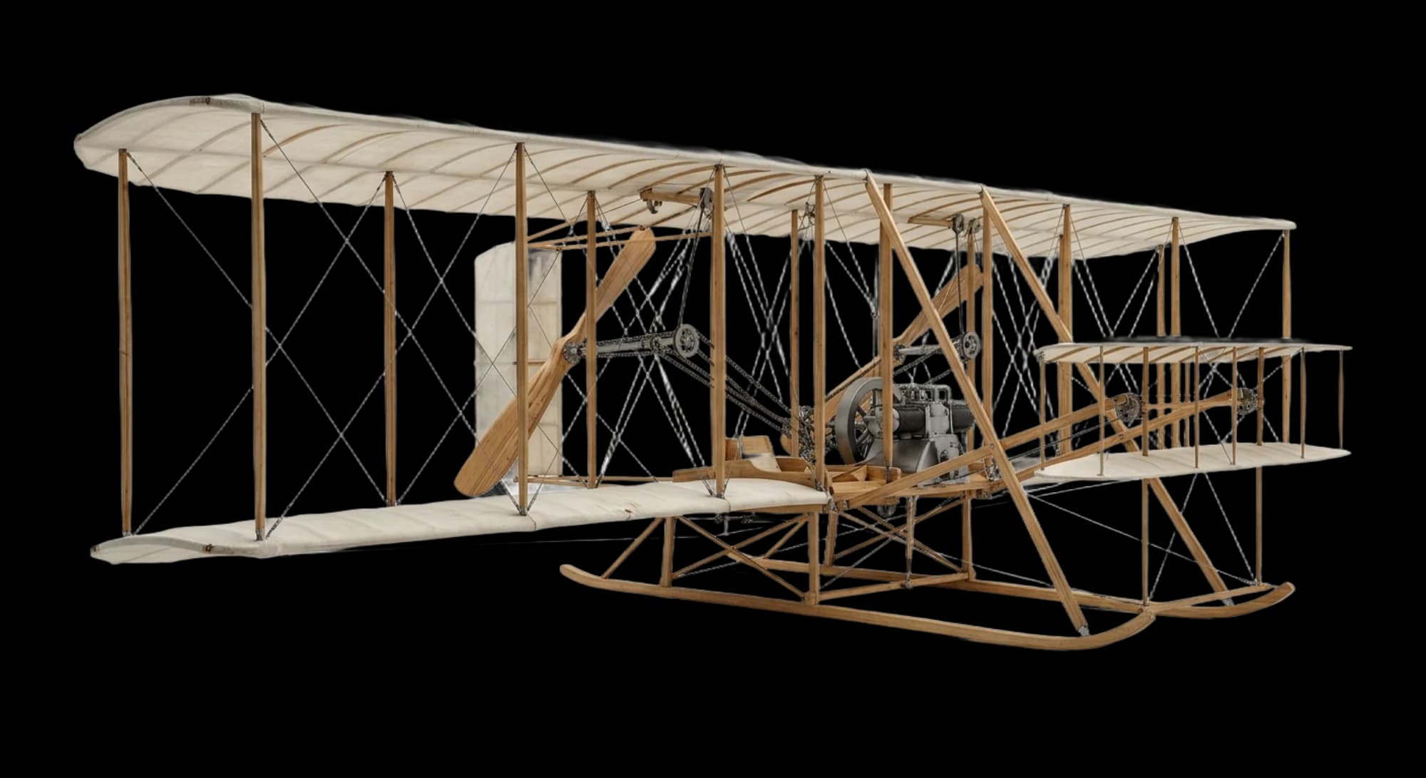 Wright Brothers Wright Flyer 1903 - Front 3/4 view