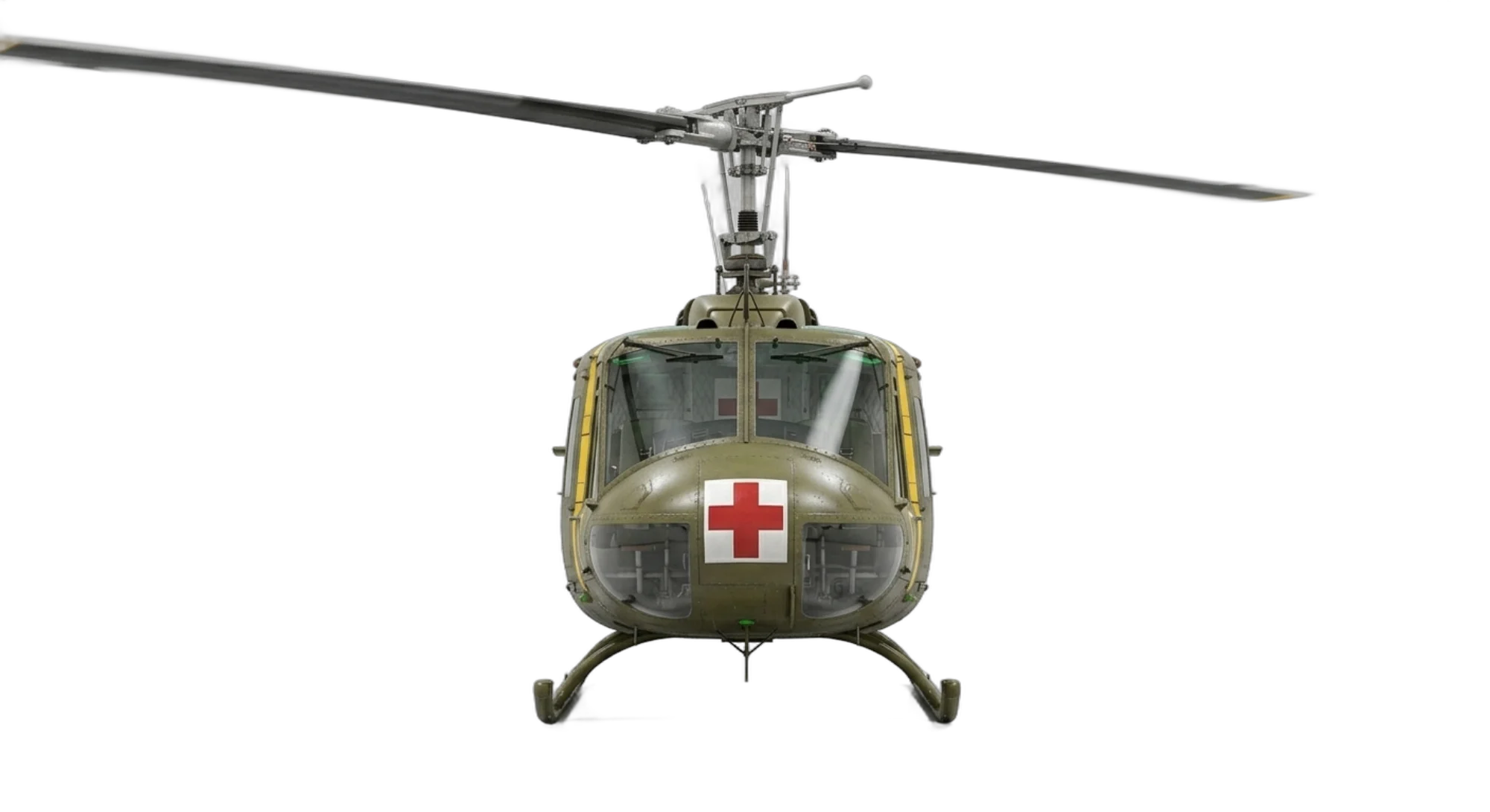1956 Bell Aircraft UH-1 Huey - Front - Helicopter aircraft