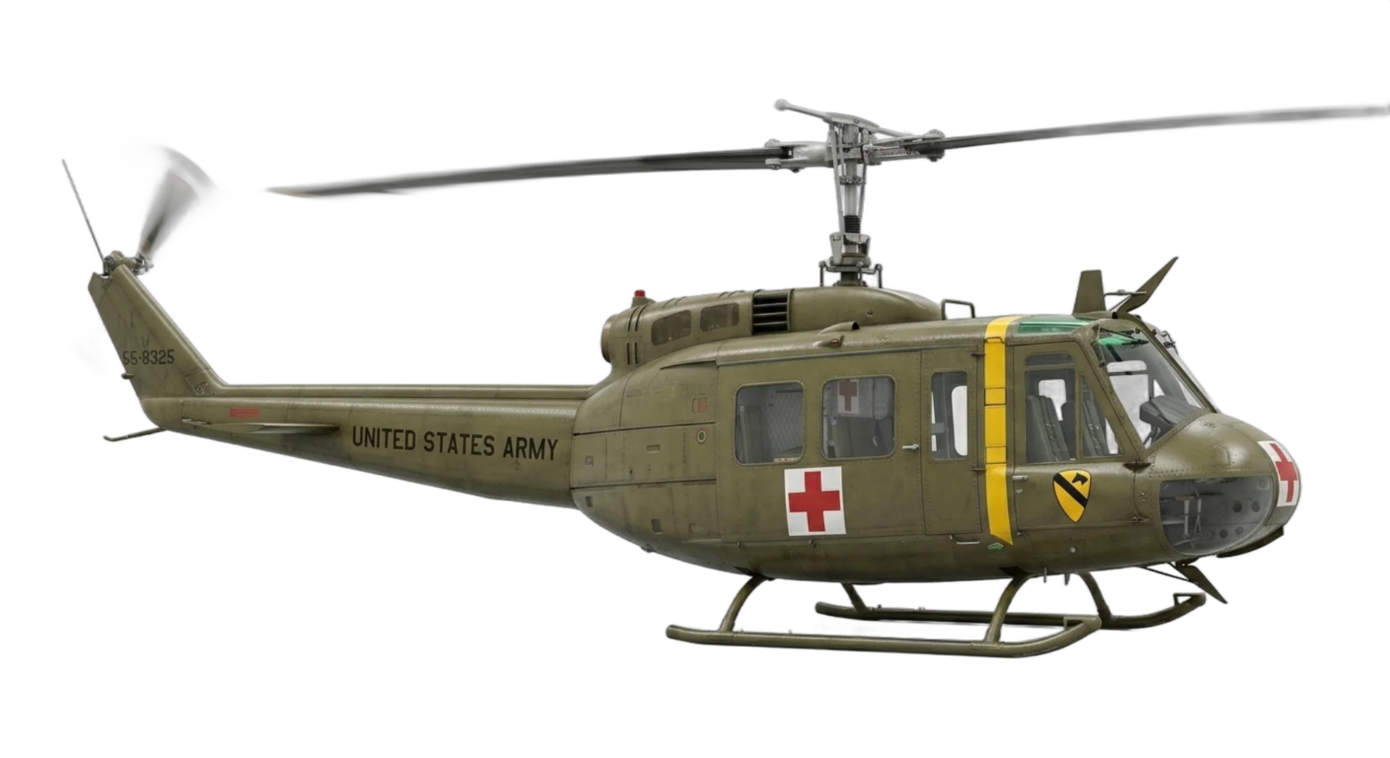 1956 Bell Aircraft UH-1 Huey - Profile - Helicopter aircraft