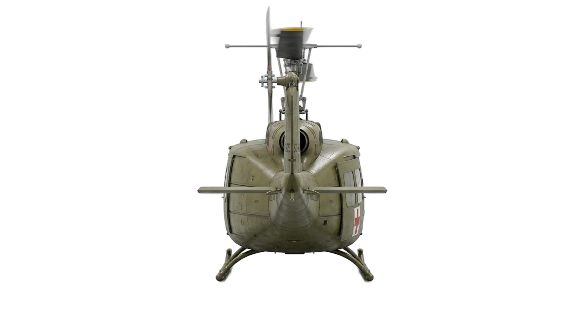 1956 Bell Aircraft UH-1 Huey - Rear - Helicopter aircraft