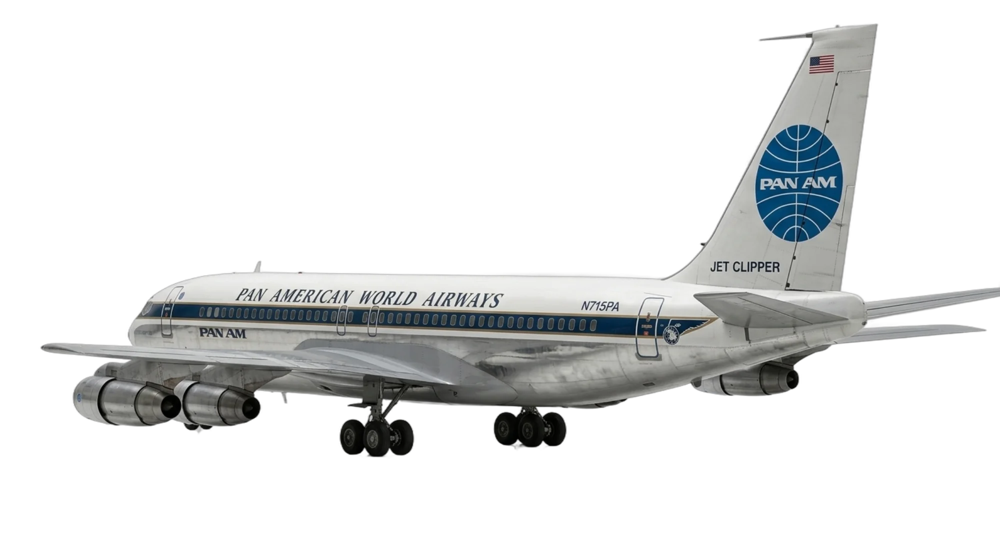 1957 Boeing Boeing 707 - Rear 3/4 - Airliner aircraft