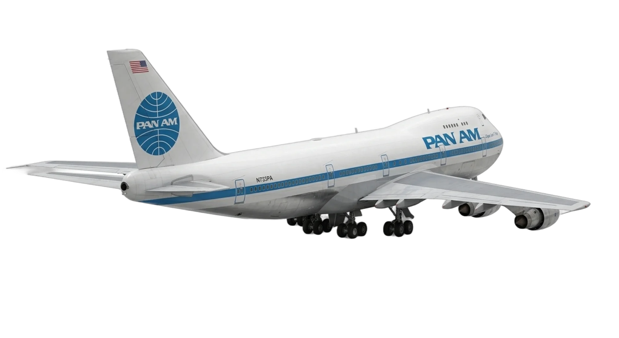 1969 Boeing 747 - Rear 3/4 - Airliner aircraft