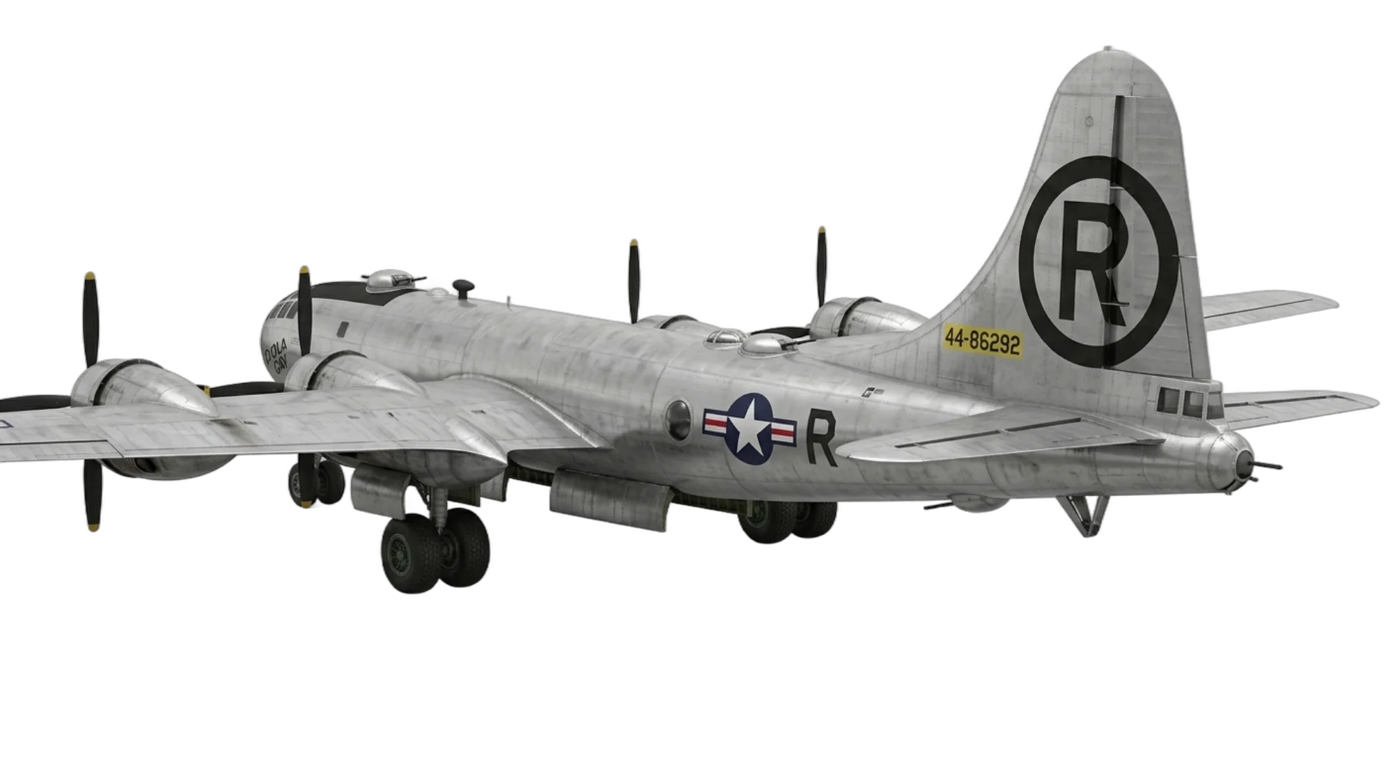 1942 Boeing Boeing B-29 Superfortress - Rear 3/4 - Bomber aircraft