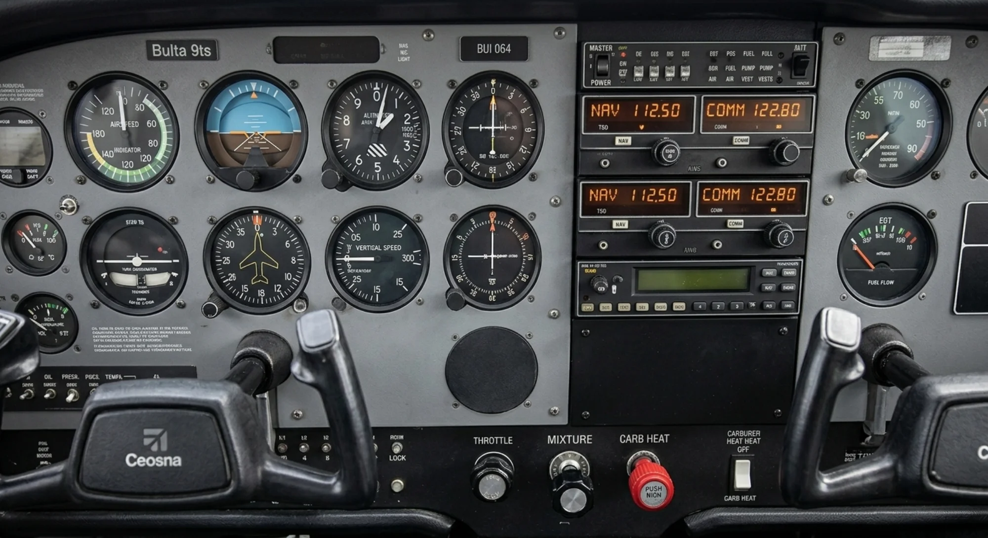 1955 Cessna Cessna 172 Skyhawk - Instrument Detail - Trainer aircraft