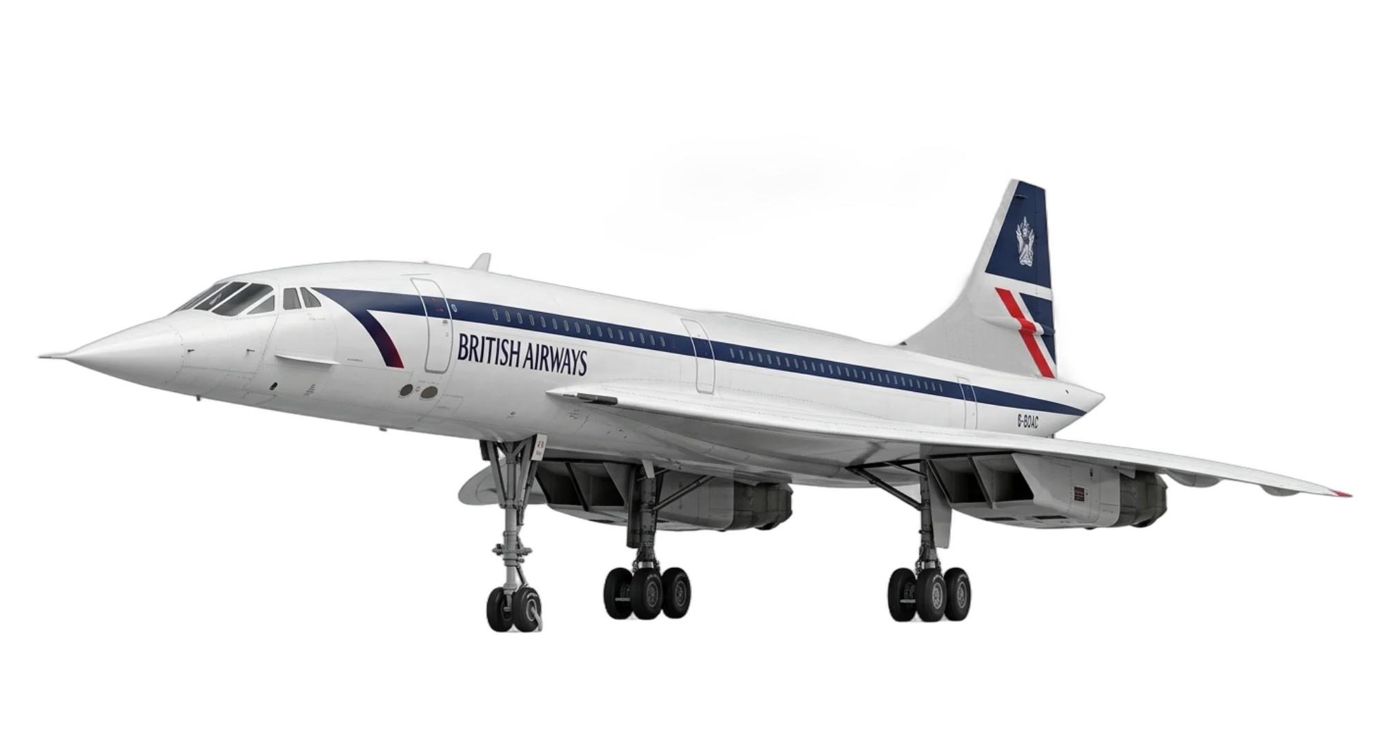 1969 Aerospatiale/BAC Concorde - Front 3/4 - Airliner aircraft