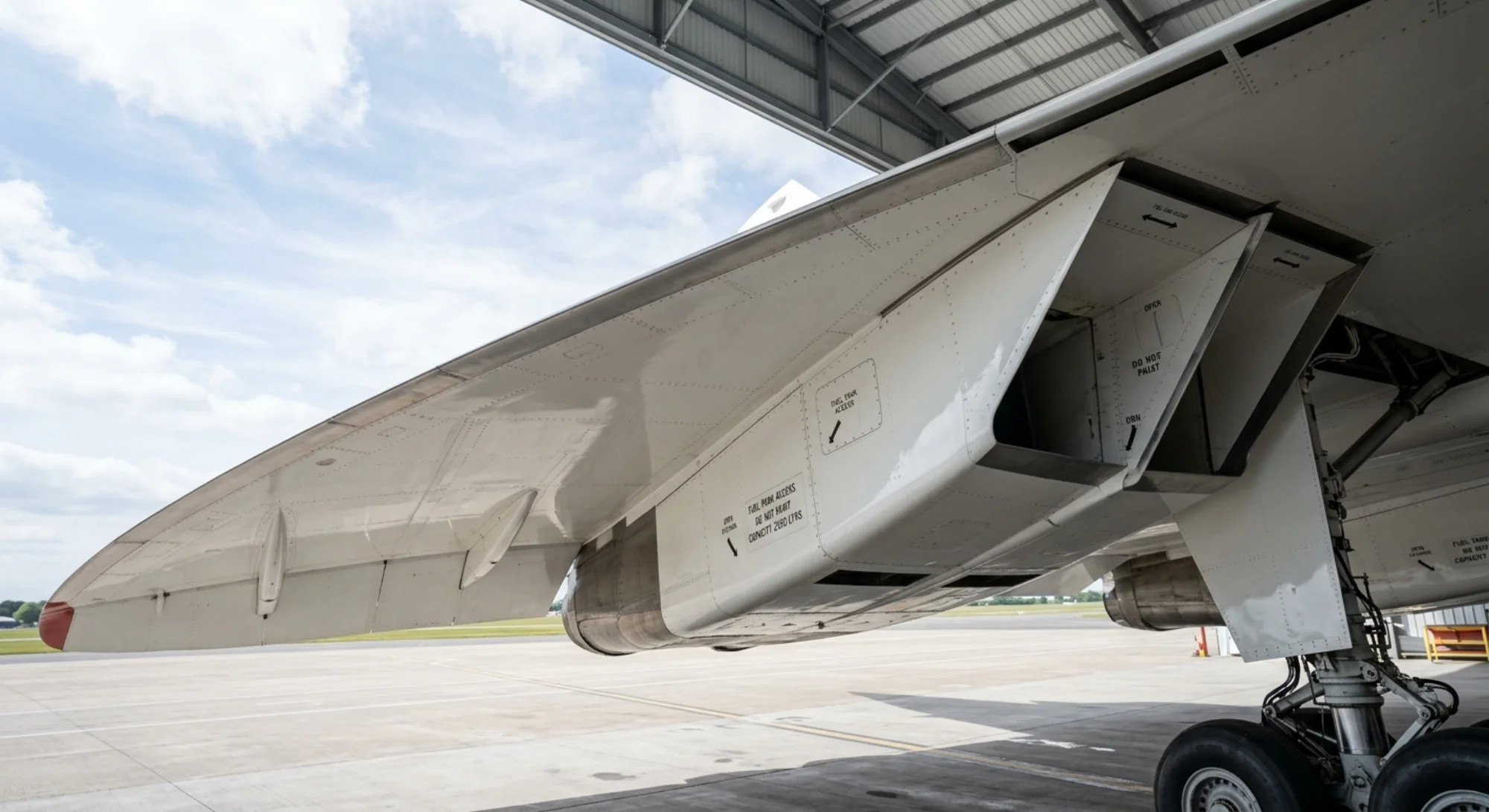 1969 Aerospatiale/BAC Concorde - Wing Detail - Airliner aircraft