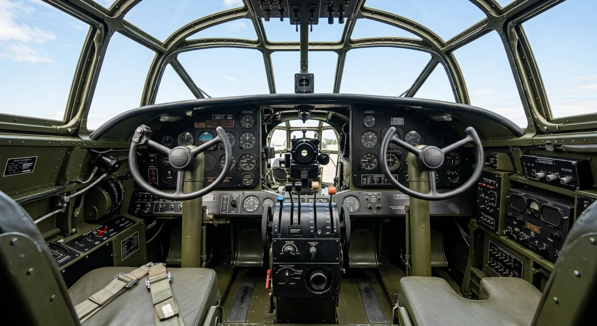 1939 Consolidated Aircraft Consolidated B-24 Liberator - Cockpit - Bomber aircraft