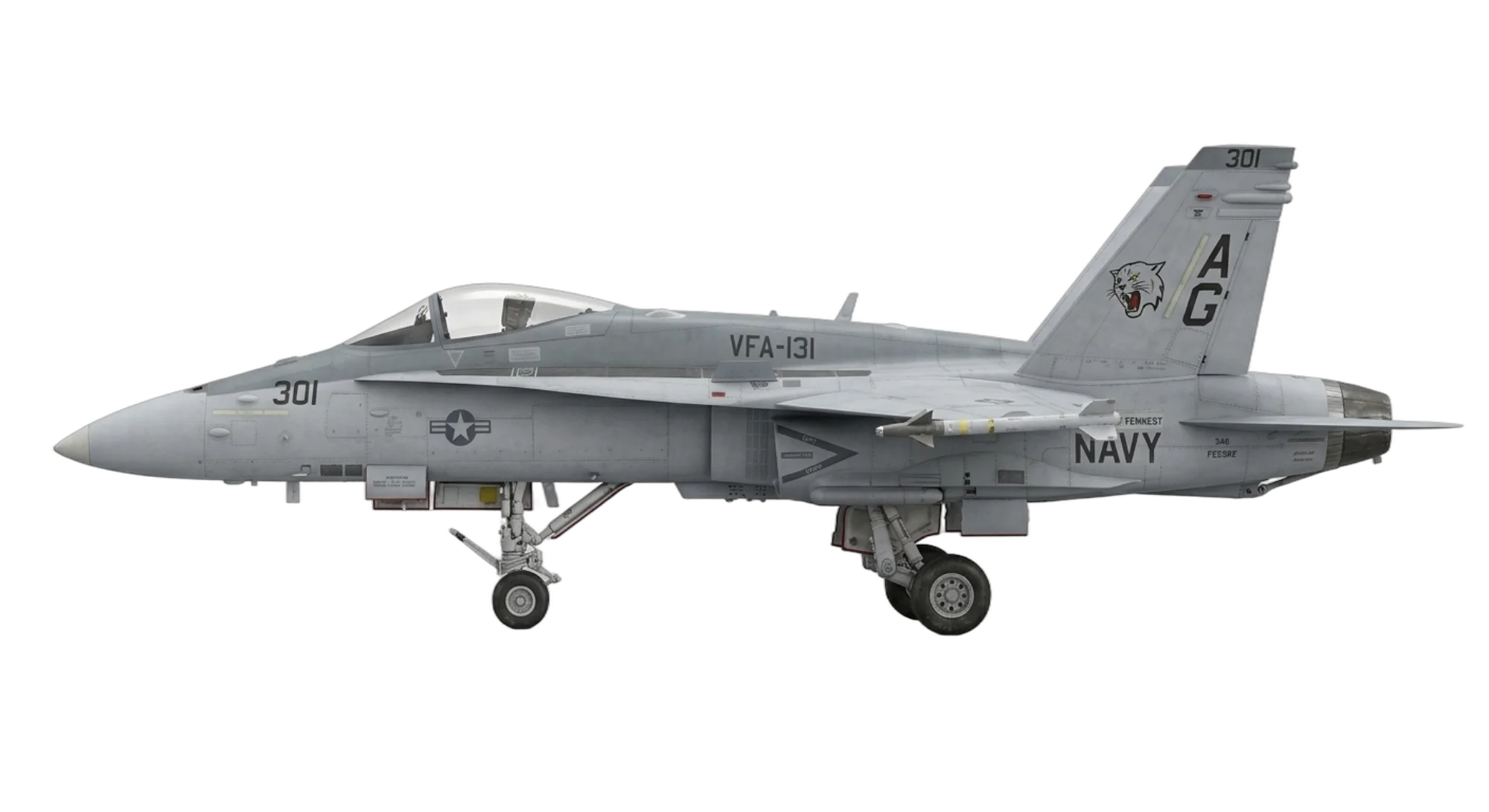 1978 McDonnell Douglas F/A-18 Hornet - Profile - Fighter aircraft