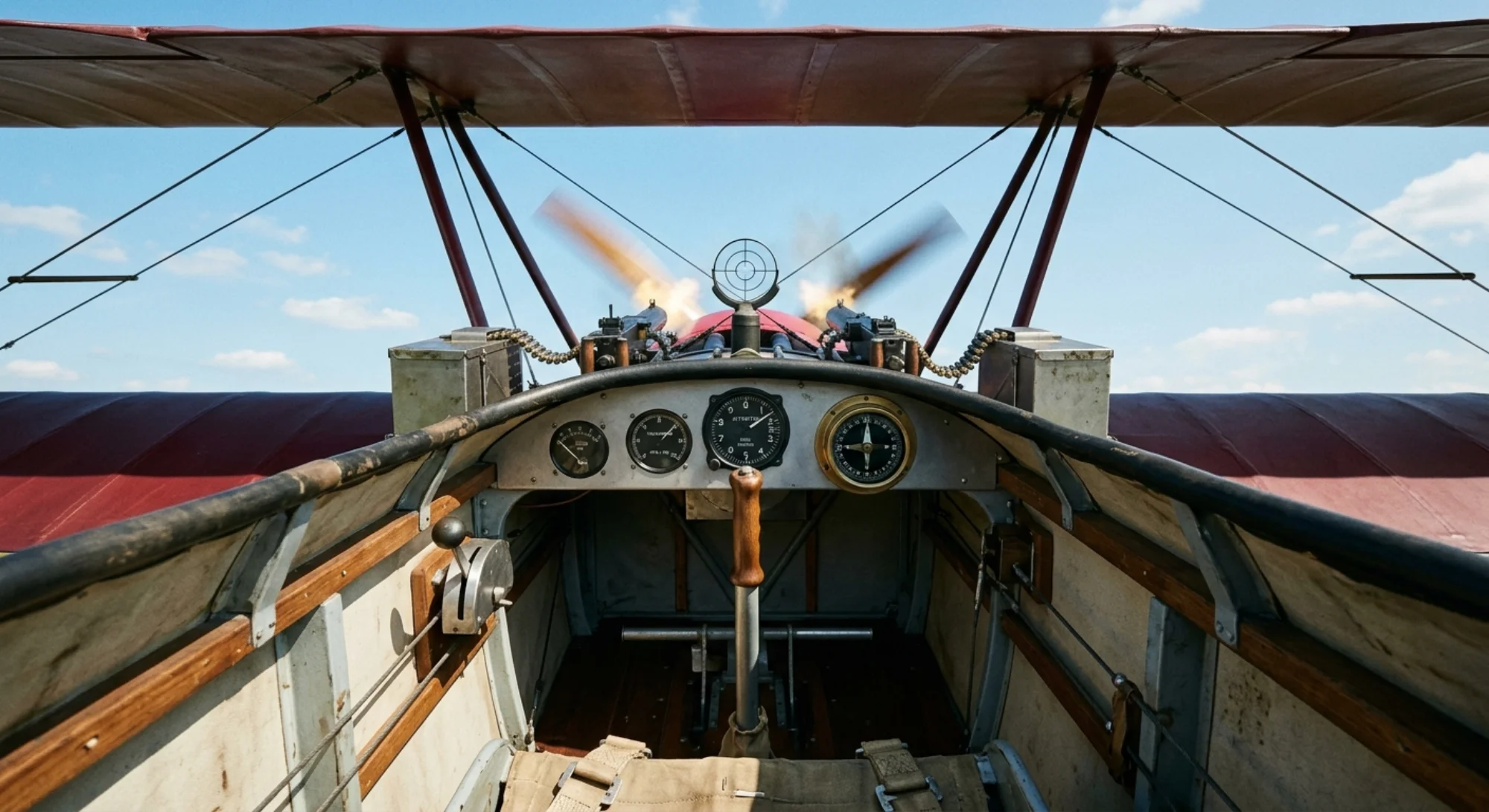1917 Fokker Fokker Dr.I - Cockpit - Fighter aircraft