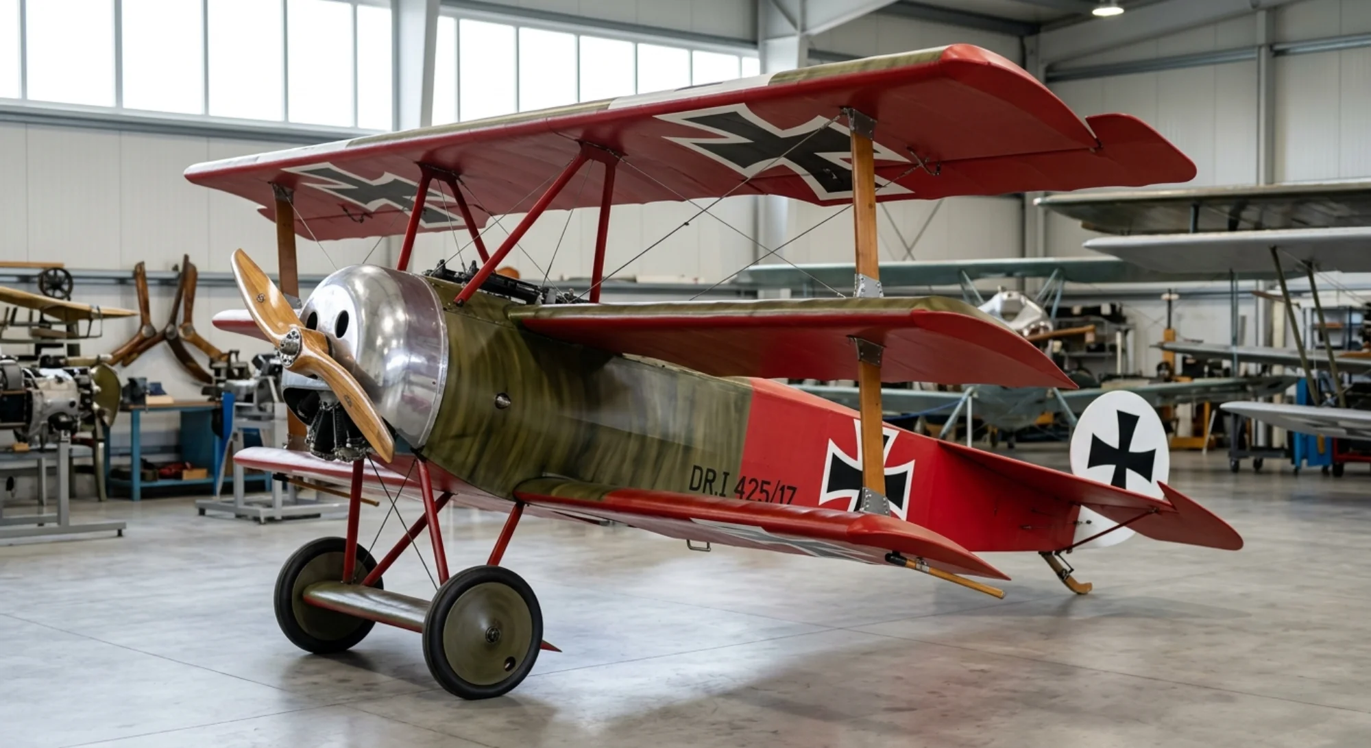 1917 Fokker Fokker Dr.I - Wing Detail - Fighter aircraft