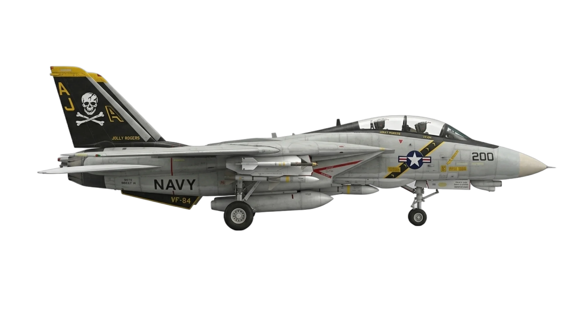 1970 Grumman F-14 Tomcat - Profile - Fighter aircraft