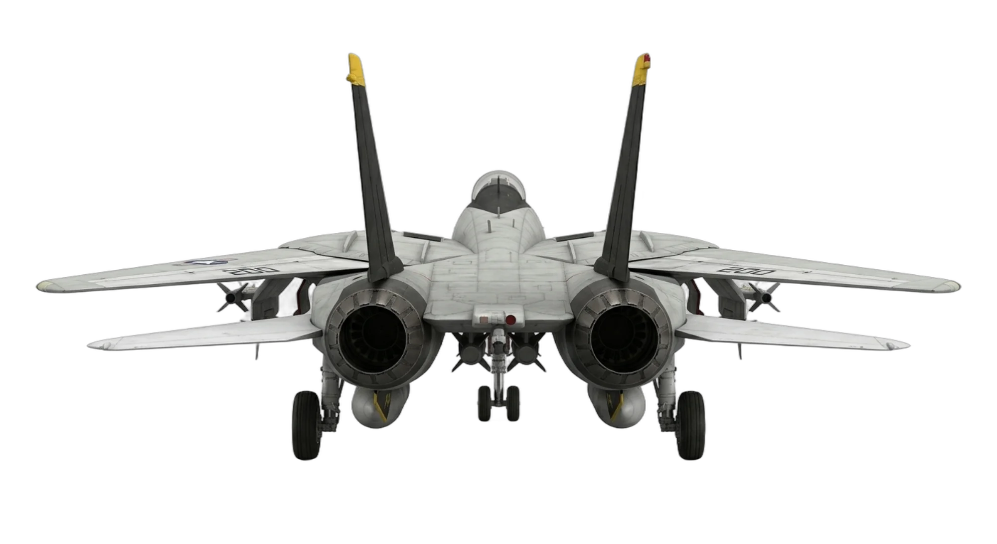 1970 Grumman F-14 Tomcat - Rear - Fighter aircraft